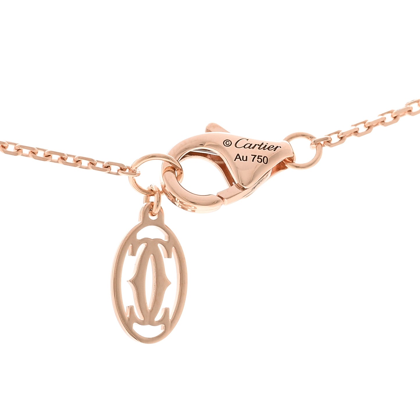 18K Pink Gold Diamond XS D'Amour Pendant Necklace