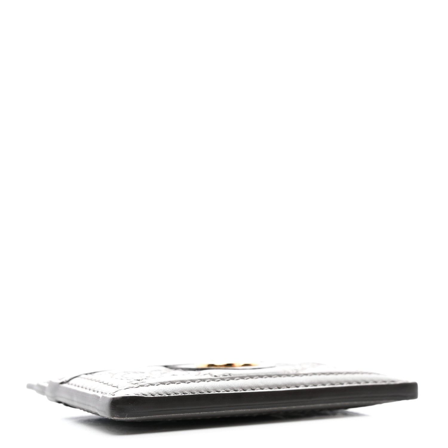 Gucci Calfskin GG Matelasse Card Holder Dusty Grey 4 of 6