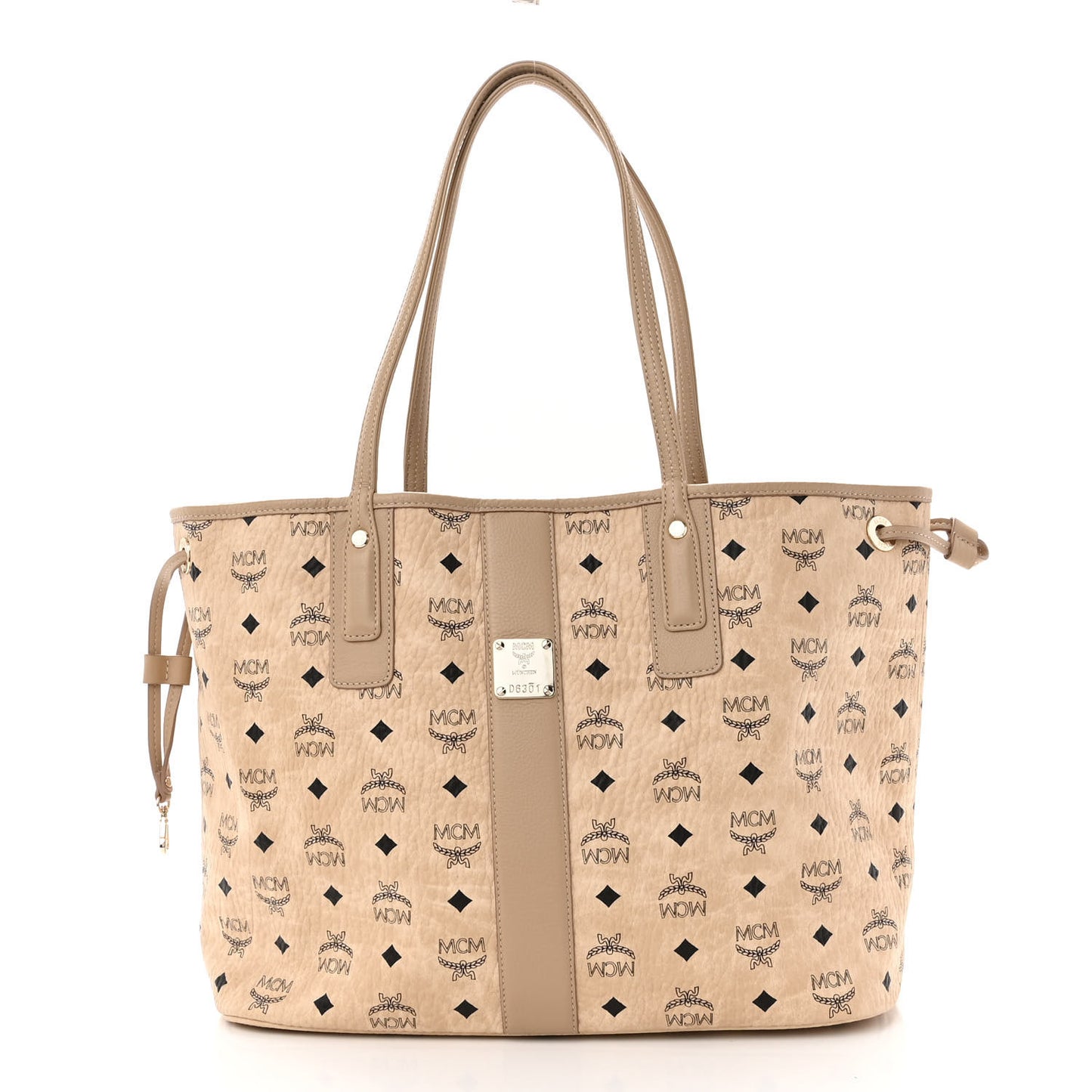 Visetos Medium Liz Reversible Shopper Tote Beige