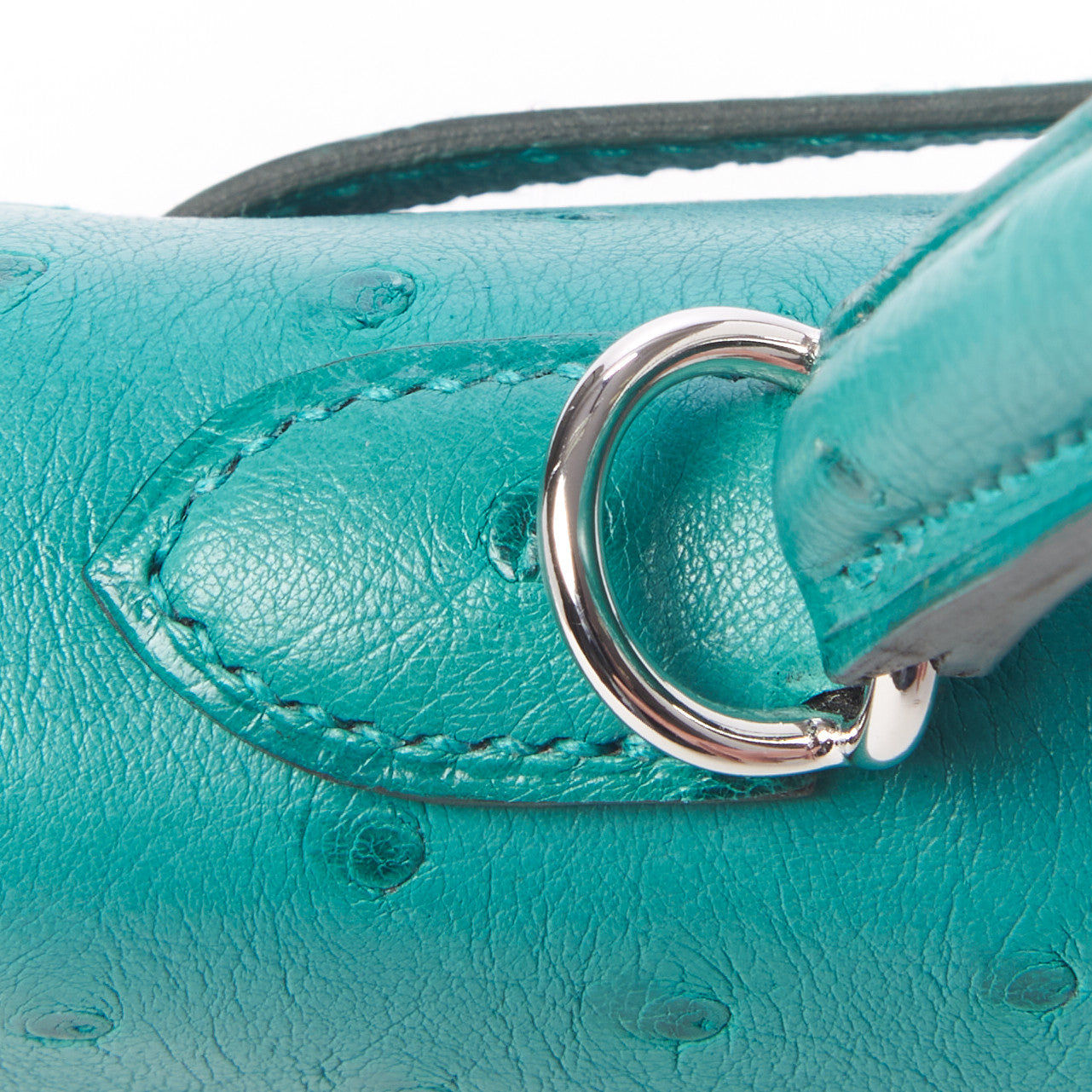 Ostrich Kelly Sellier 25 Vert Verone
