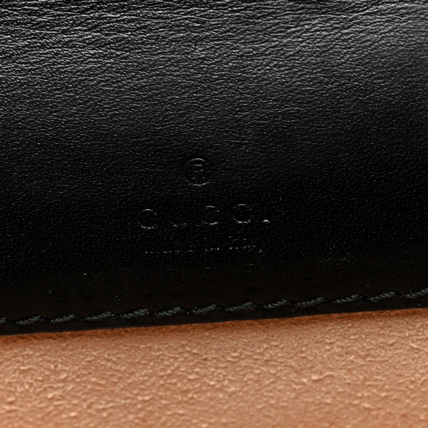 Calfskin Matelasse Mini Animal Studs GG Marmont Bag Black