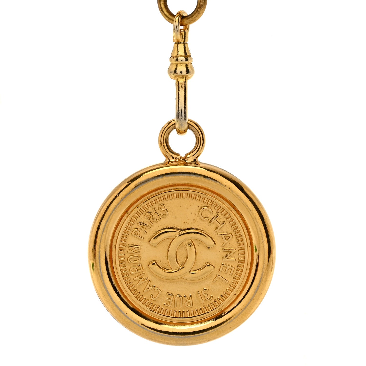 Chanel Metal Chain CC Medallion Belt Gold 3 of 3