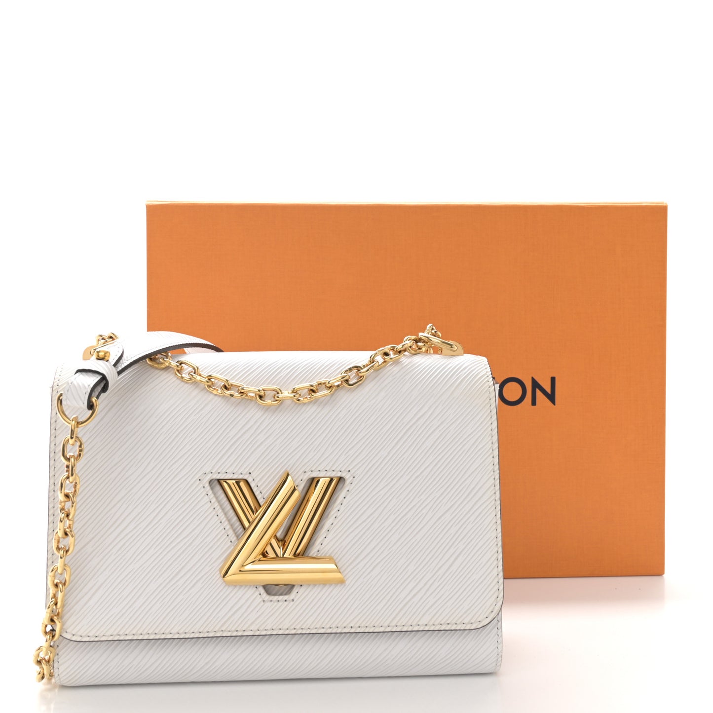 Epi Twist Shoulder Bag MM White