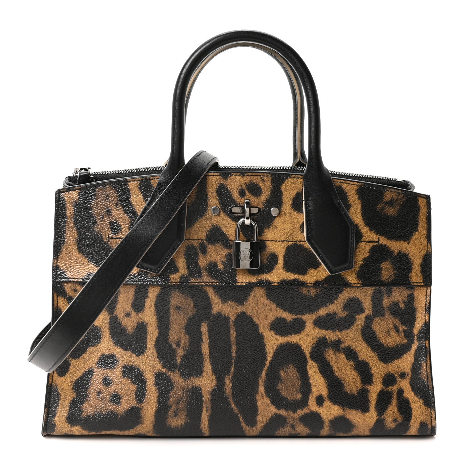 Louis Vuitton Canvas Calfskin Wild Animal Print City Steamer EW