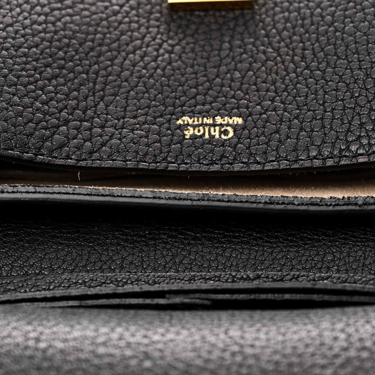 Grained Lambskin Drew Shoulder Bag Black