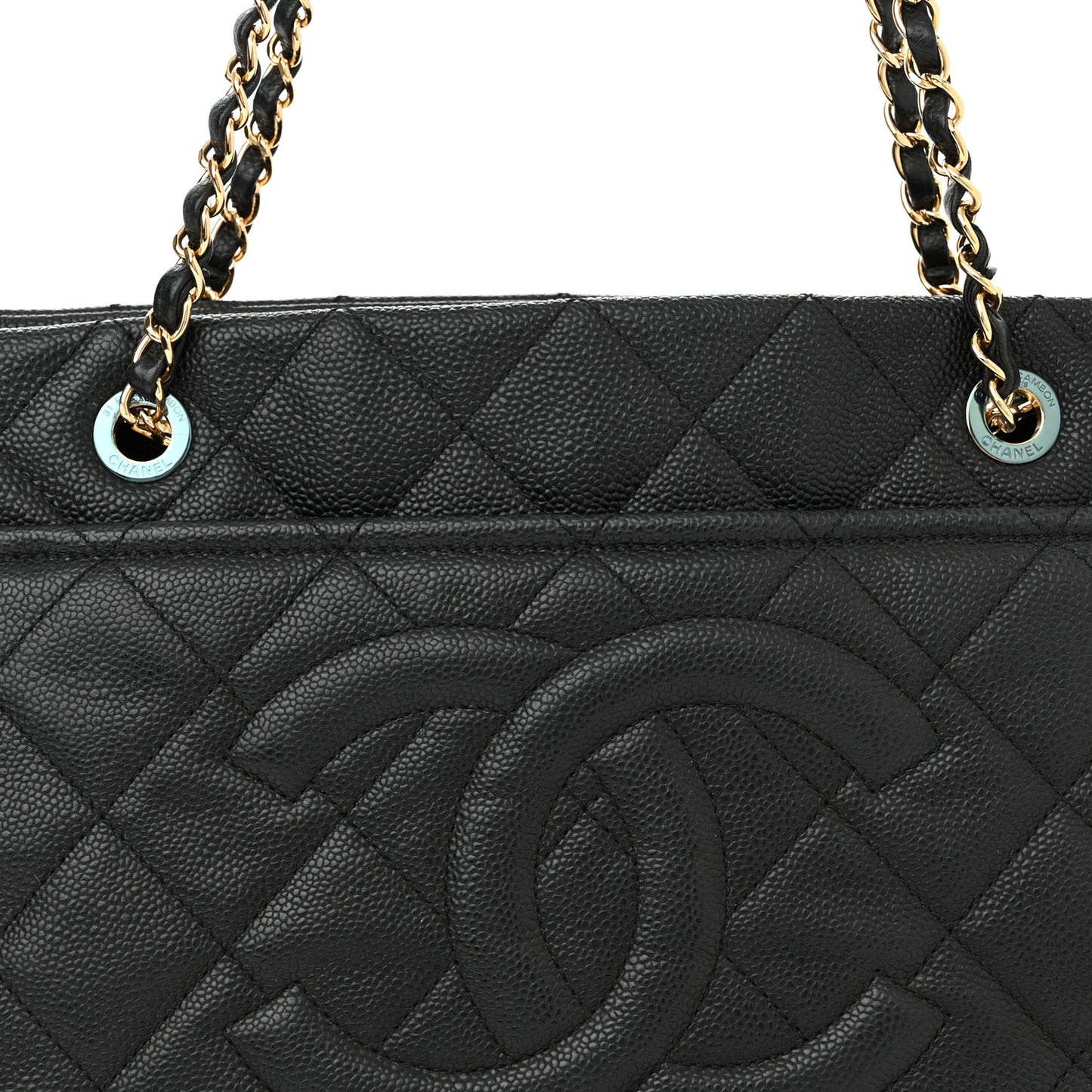 Caviar Quilted CC Timeless Soft Tote Black