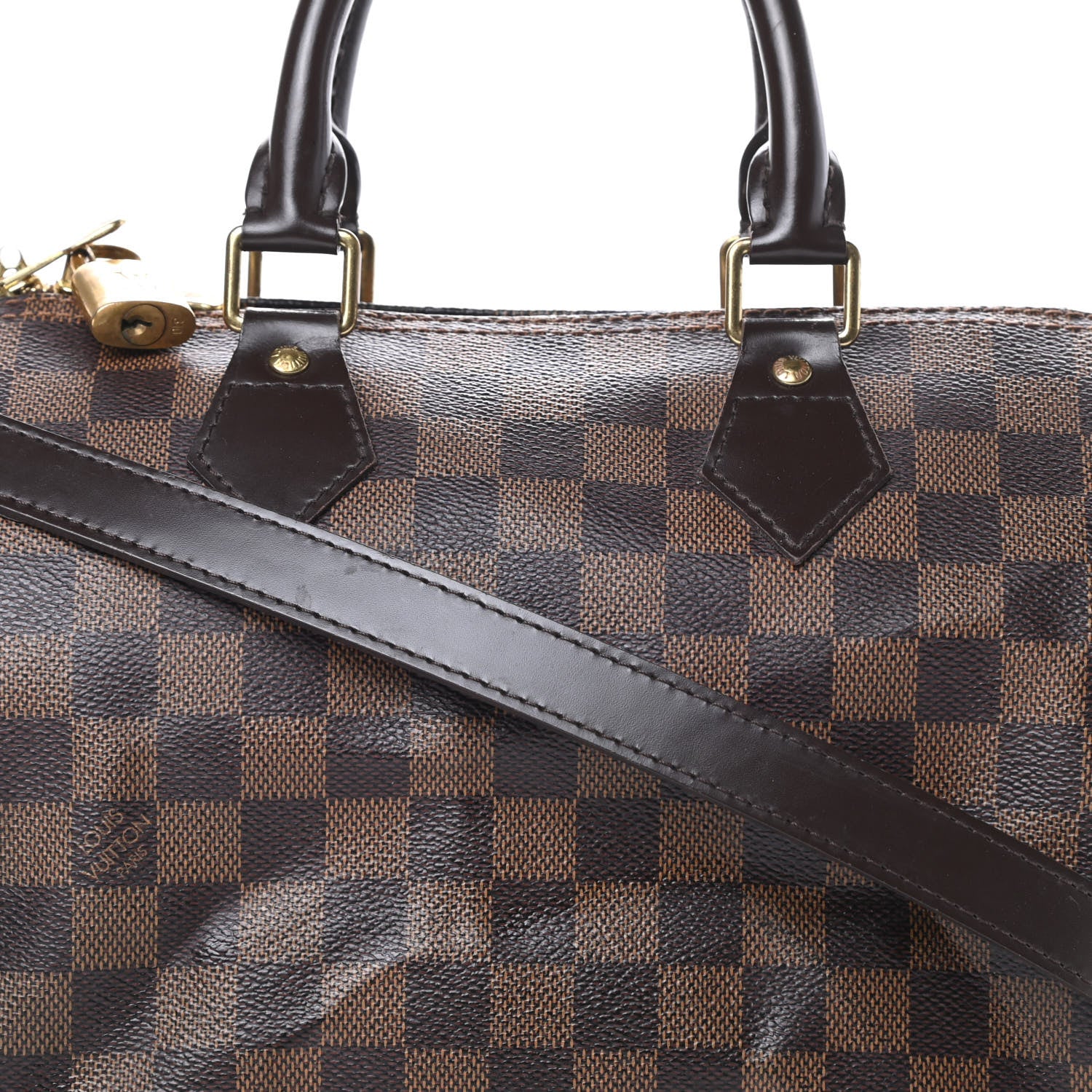 Louis Vuitton Damier Ebene Speedy Bandouliere 25 9 of 16