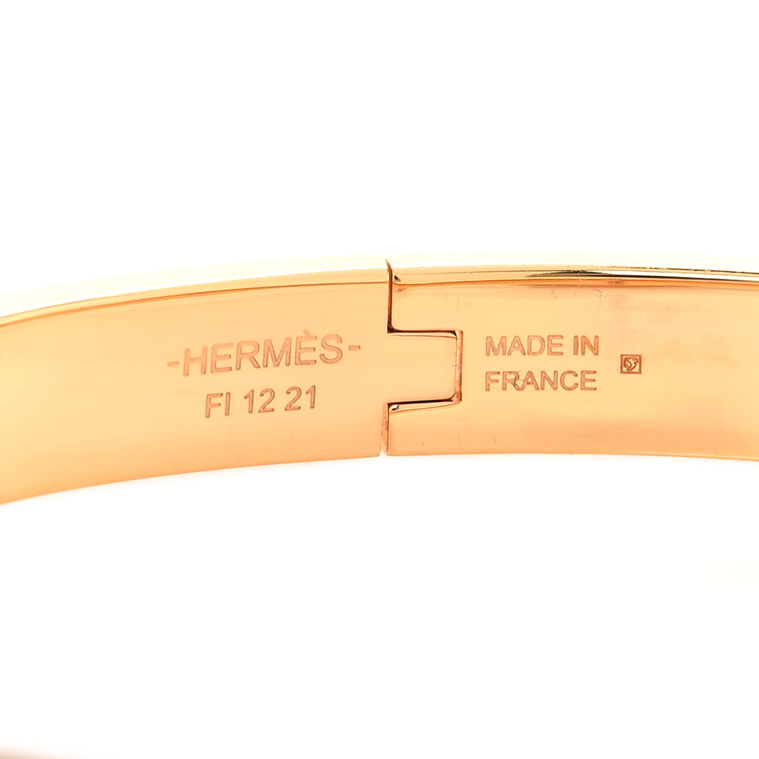 Hermes Enamel Mini Clic Chaine d'Ancre Bracelet PM Chataigne 4 of 5