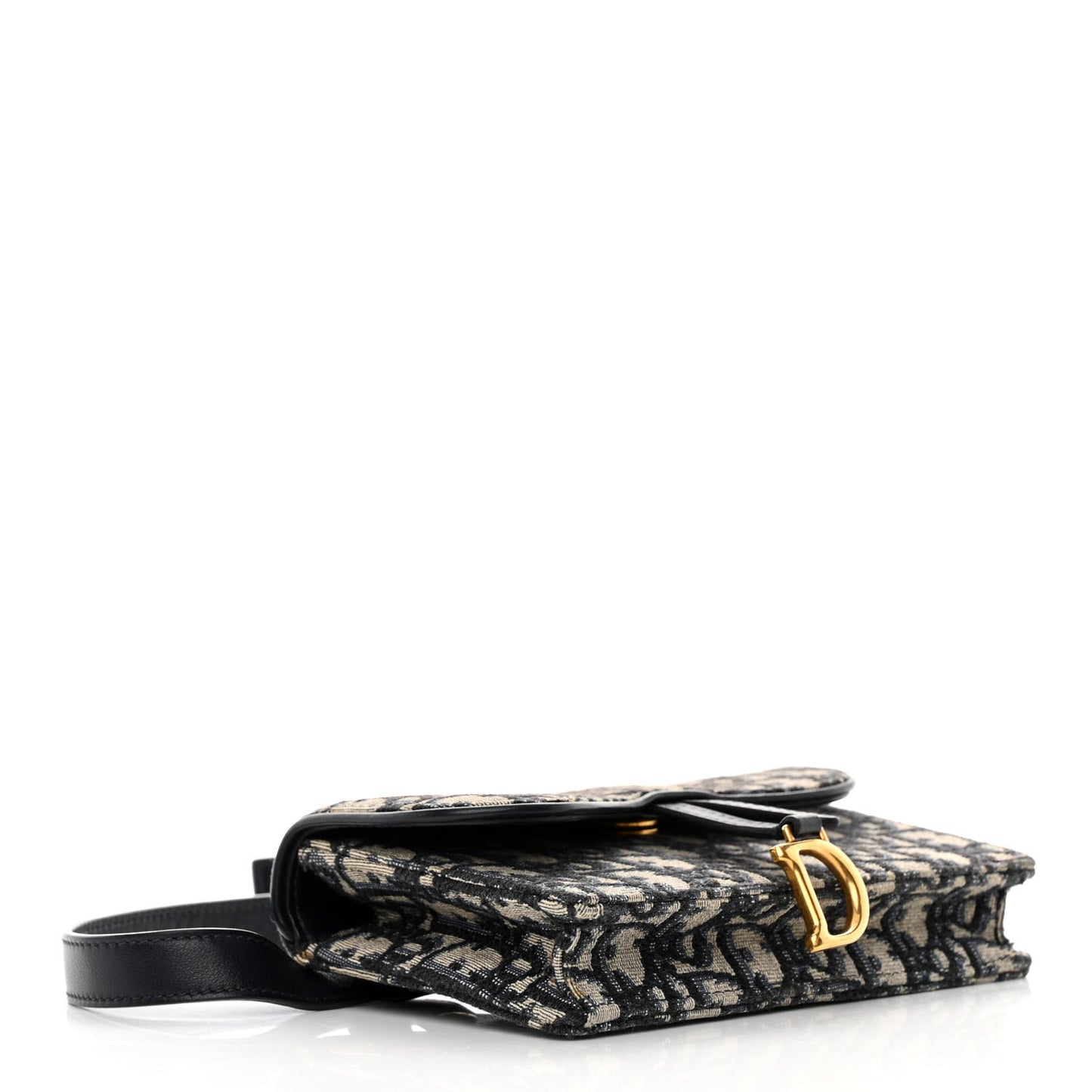 Oblique Saddle Belt Bag Blue