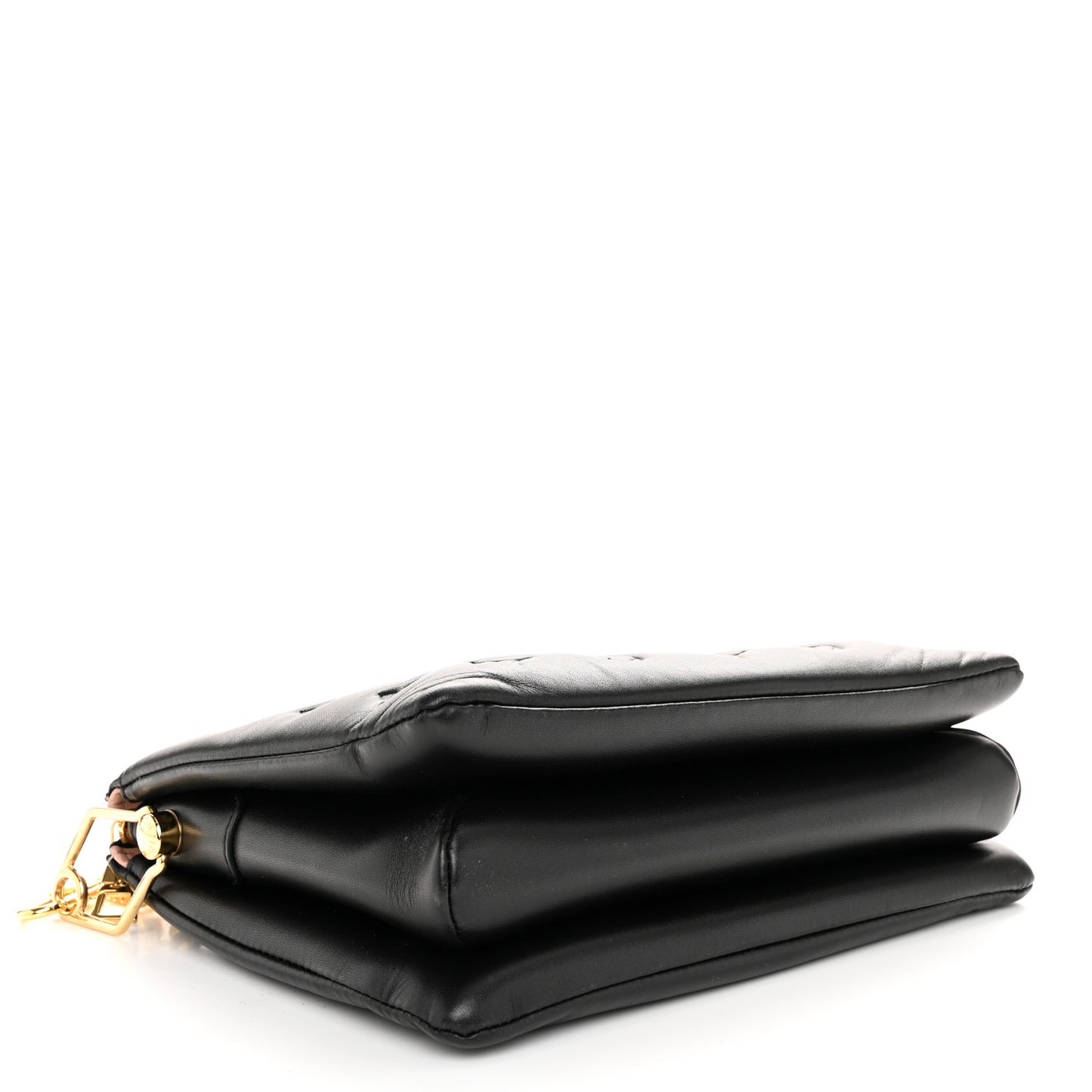 Lambskin Embossed Monogram Coussin PM Black