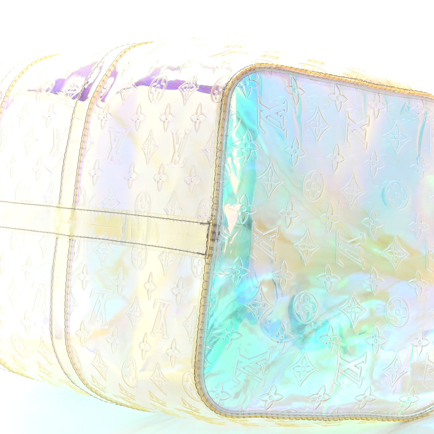 PVC Monogram Keepall Bandouliere 50 Iridescent Prism