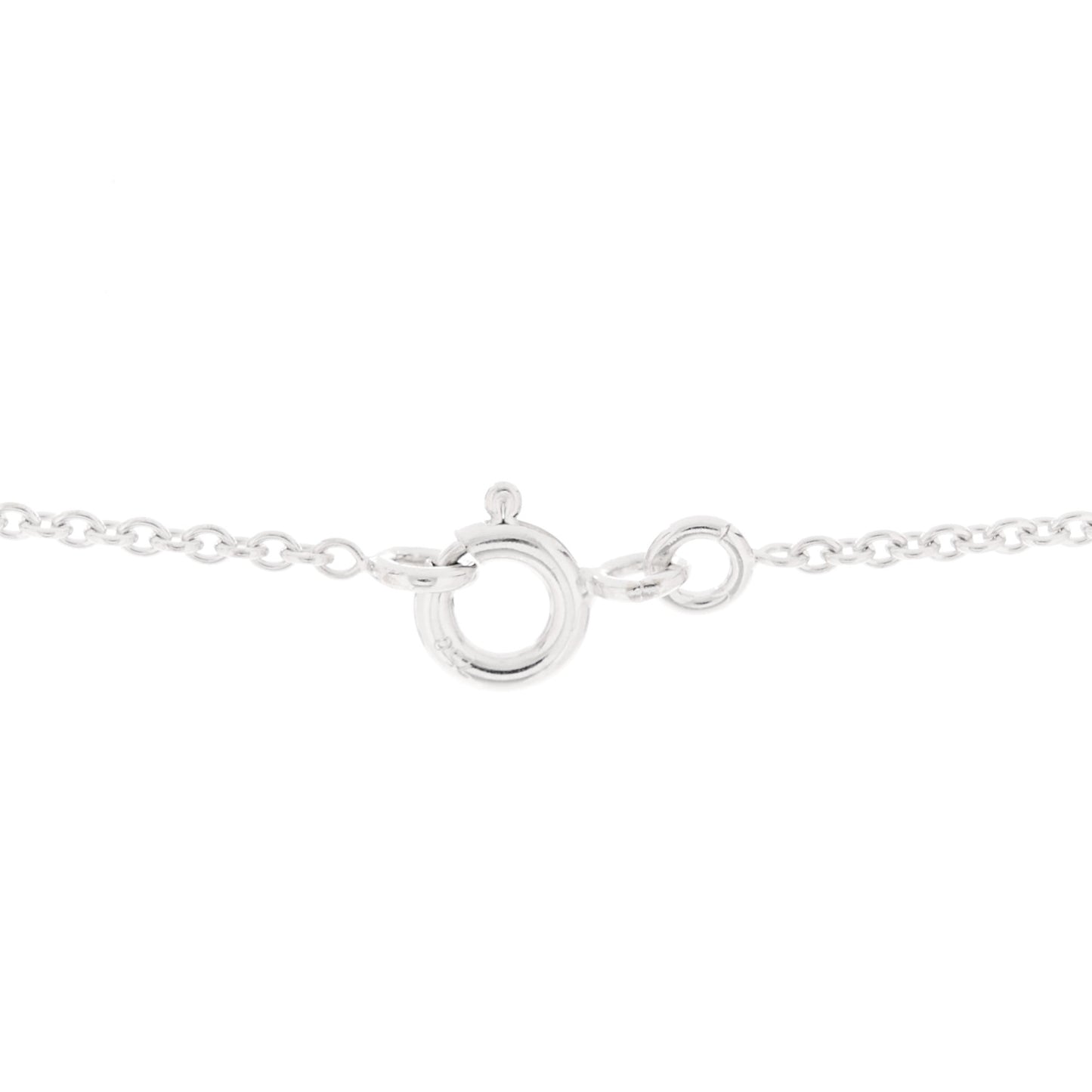 18K White Gold Diamond Mother of Pearl Rose Des Vents Necklace