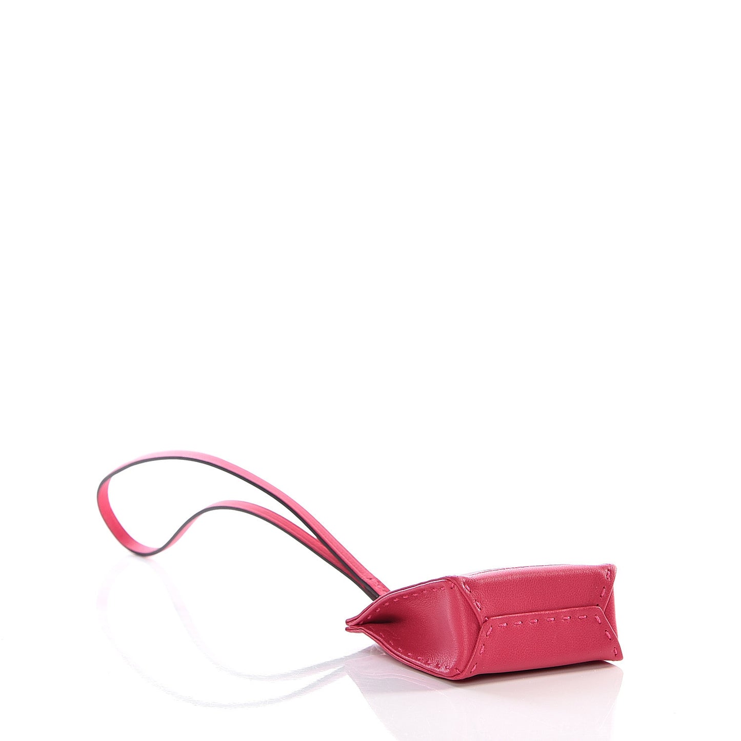 Milo Lambskin Swift Shopping Bag Charm Rose Mexico