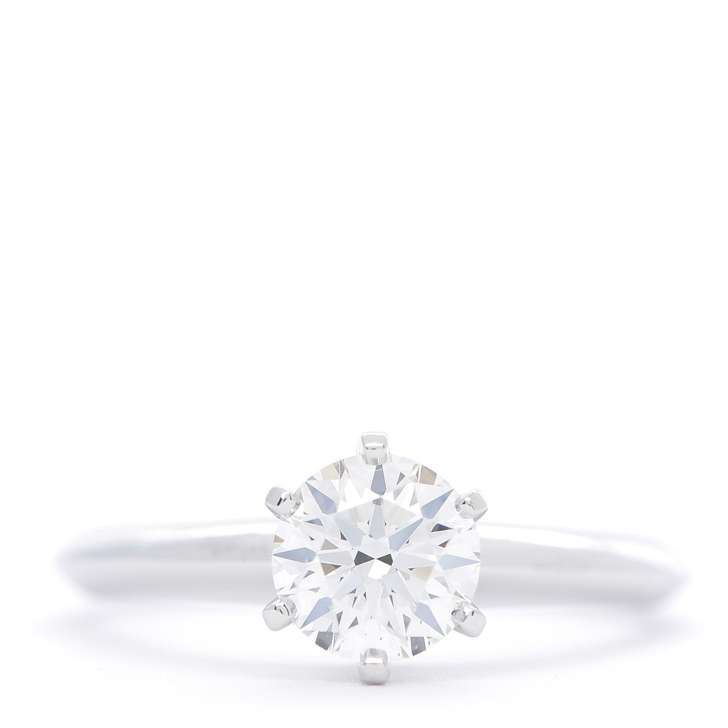 Platinum Diamond 1.00ct Solitaire Engagement Ring 53 6.5