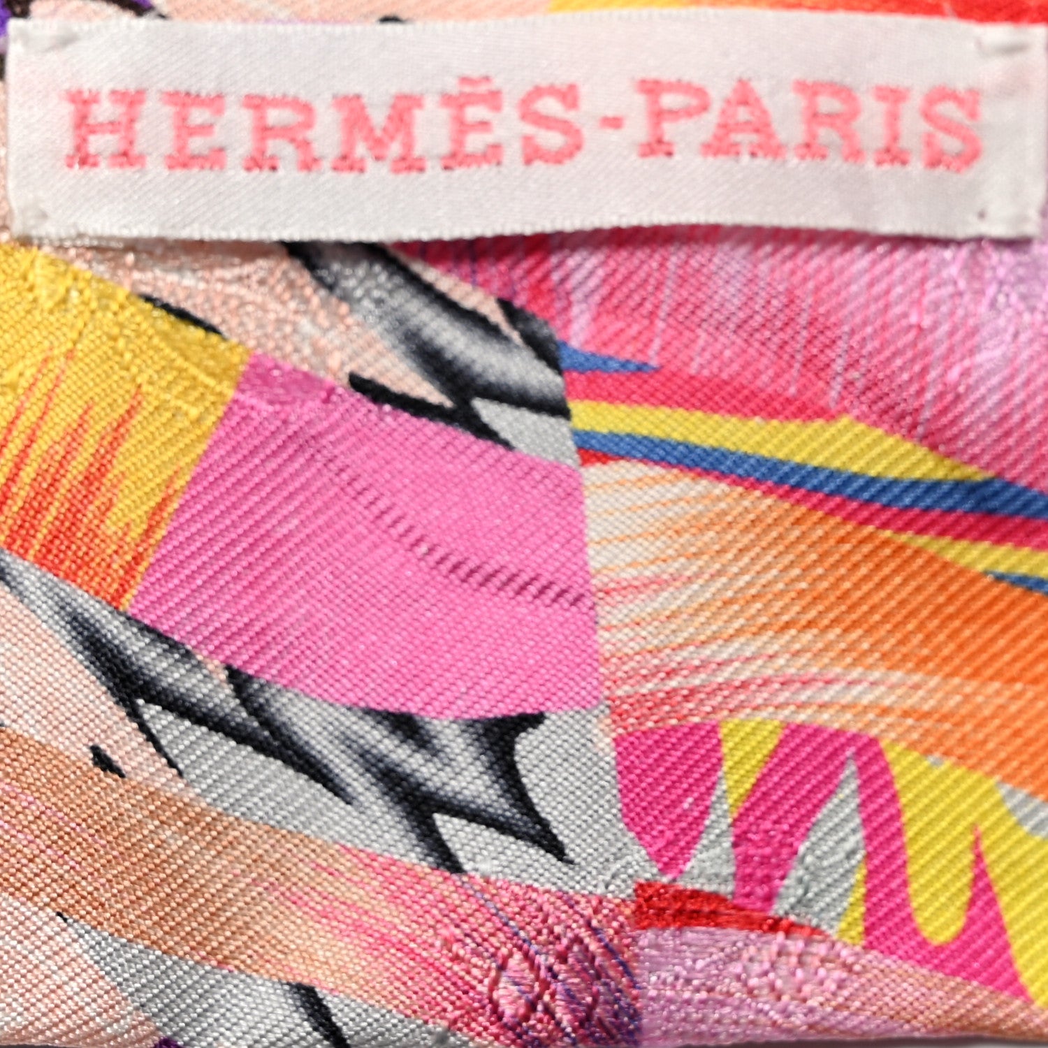 Hermes Silk Marble Silk Twilly Rose Vert Violet 2 of 3