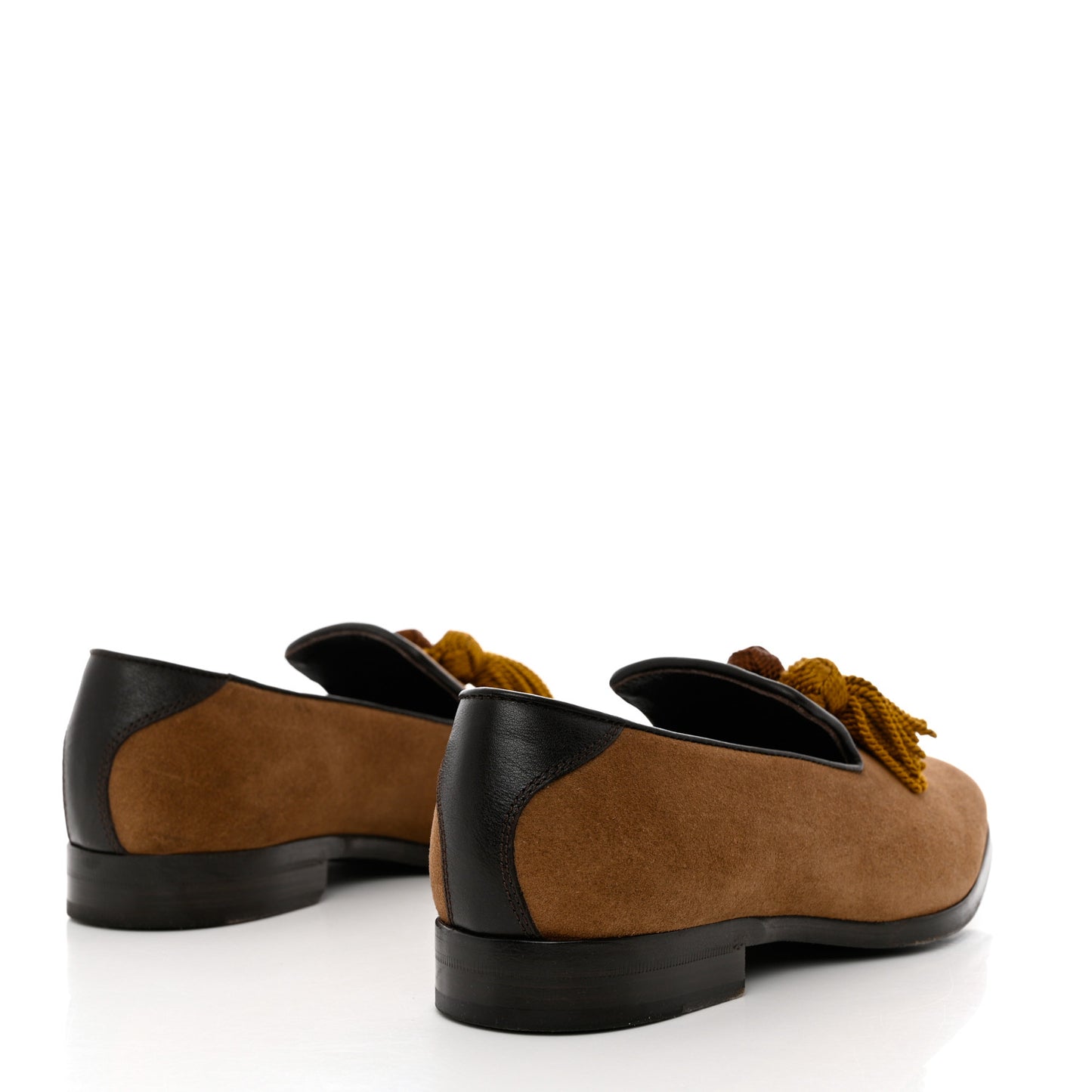 Suede Mens Foxley Tassel Loafers 41.5 Autumn Khaki