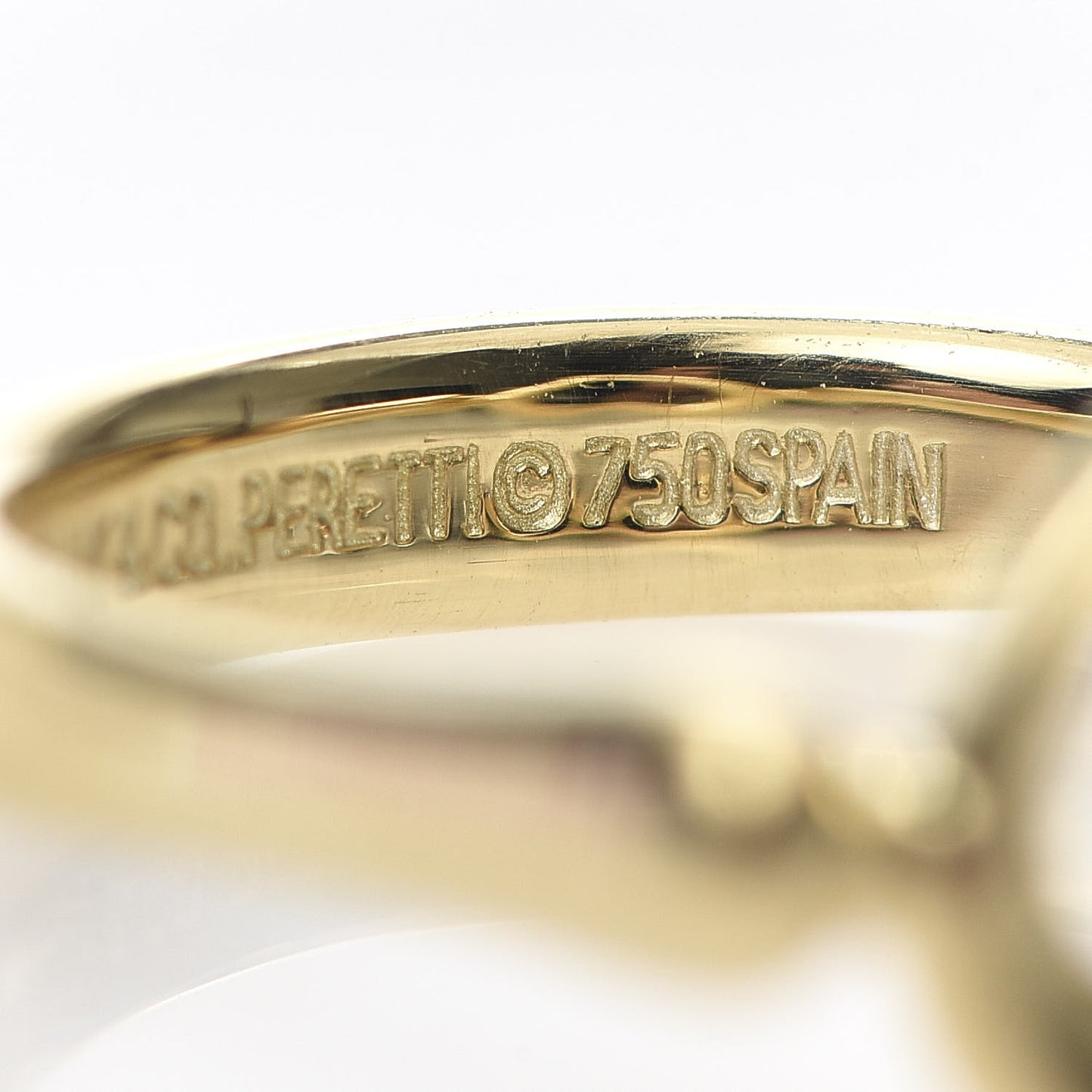 18K Yellow Gold Mini Elsa Peretti Open Heart Ring 47 4
