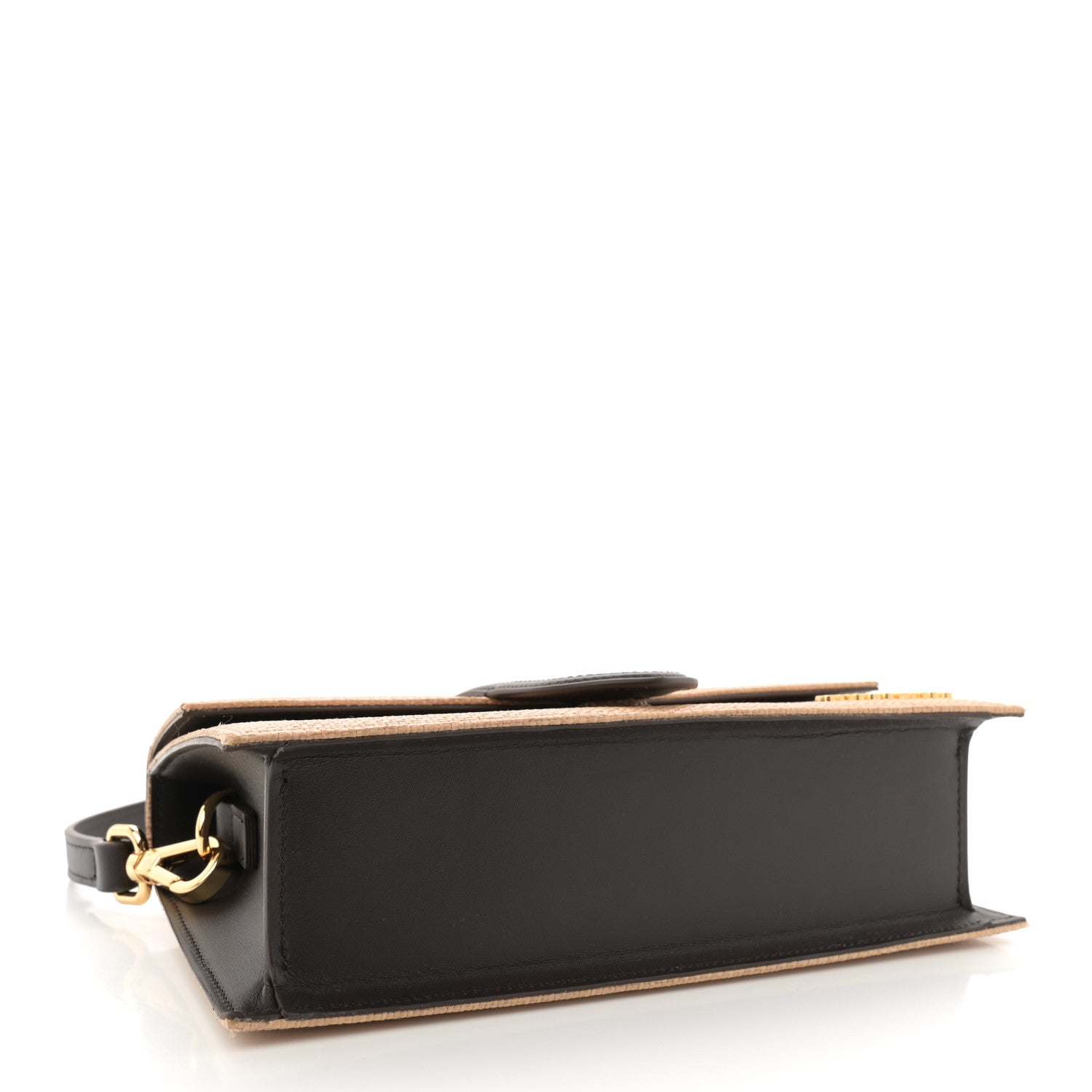 Jacquemus Raffia Smooth Calfskin Le Grand Bambino Natural Dark Brown 4 of 9