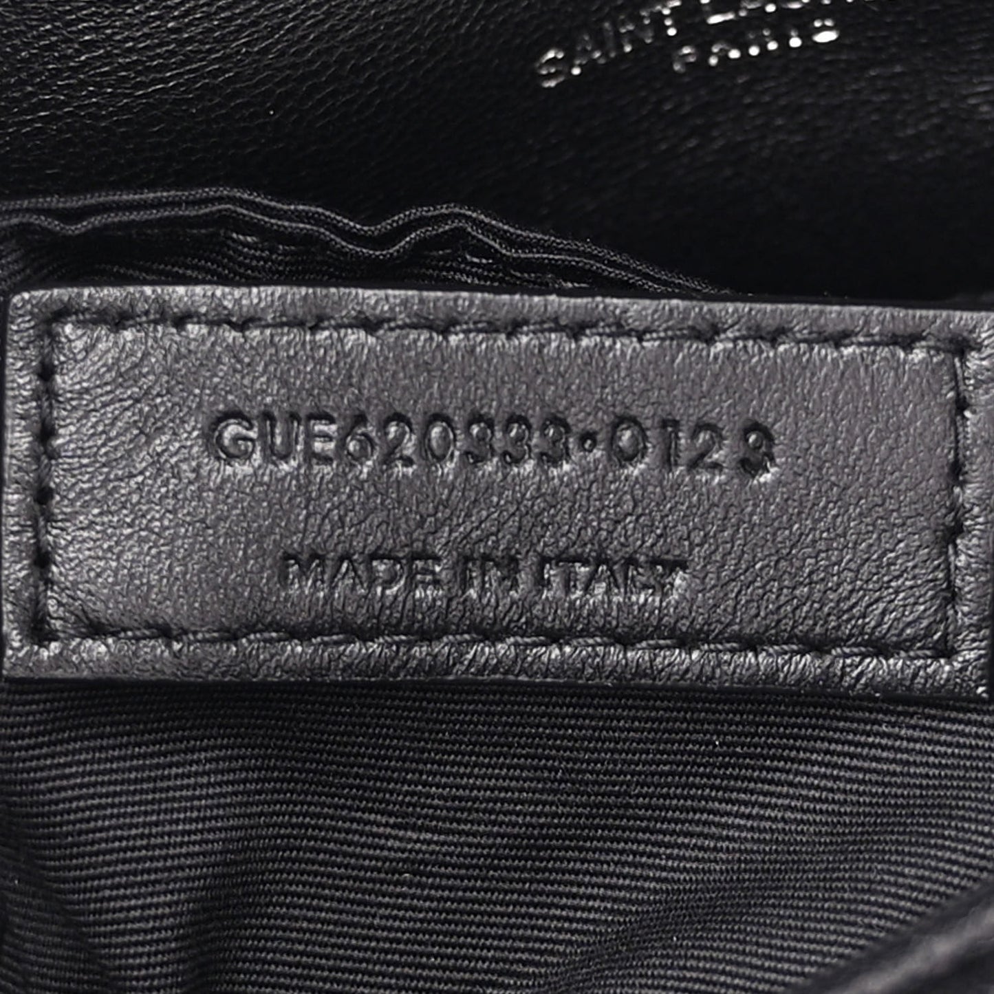 Lambskin Quilted Toy Loulou Puffer Monogram Chain Satchel Black