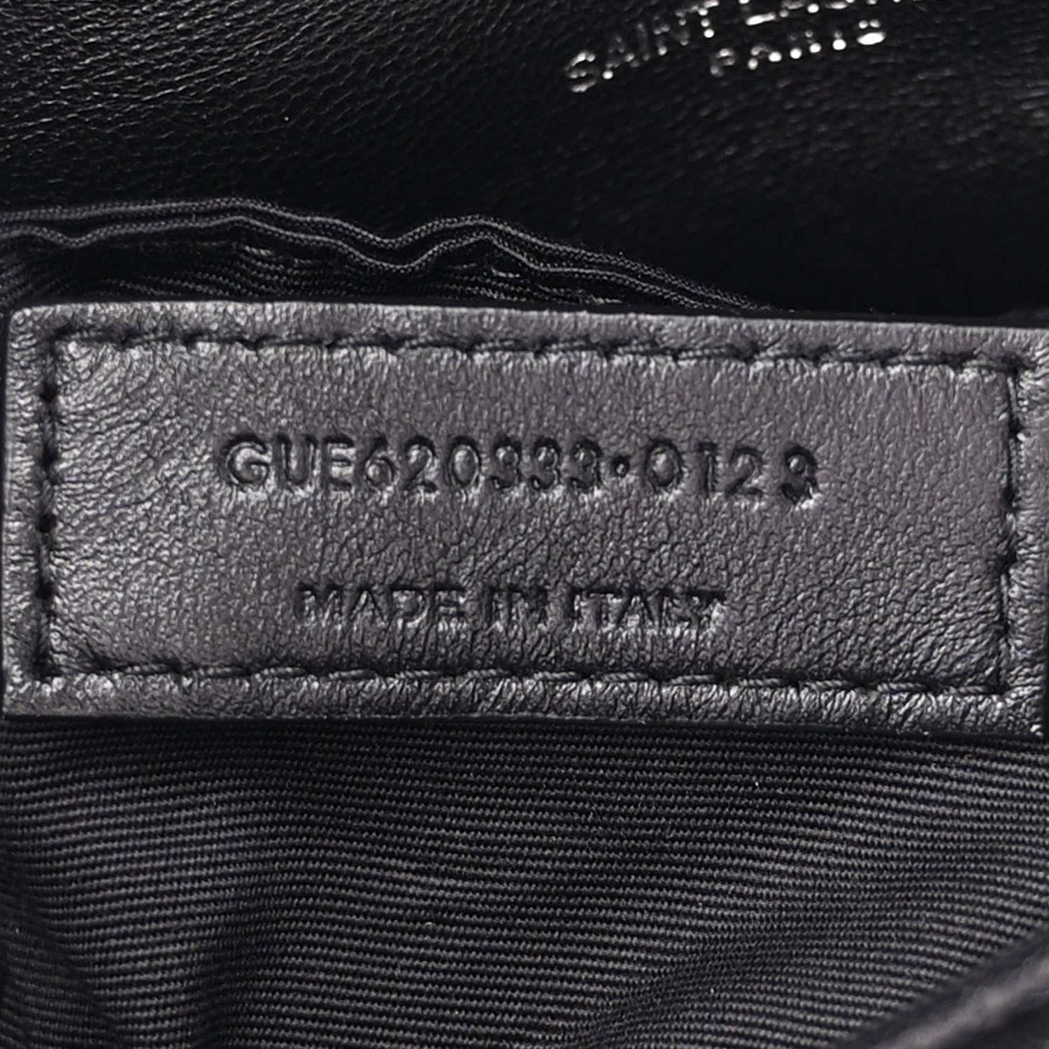 Saint Laurent Lambskin Quilted Toy Loulou Puffer Monogram Chain Satchel Black 7 of 10