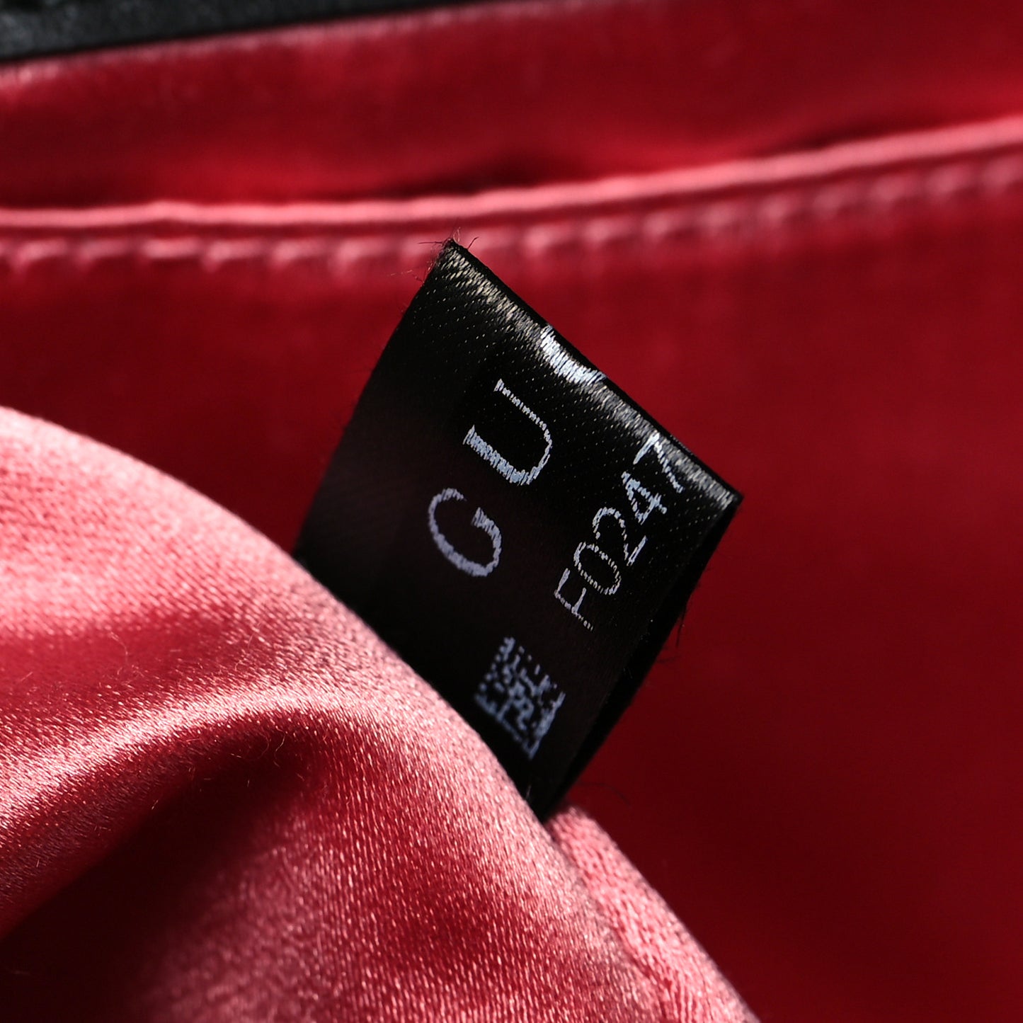 Velvet Matelasse Mini GG Marmont Shoulder Bag Black