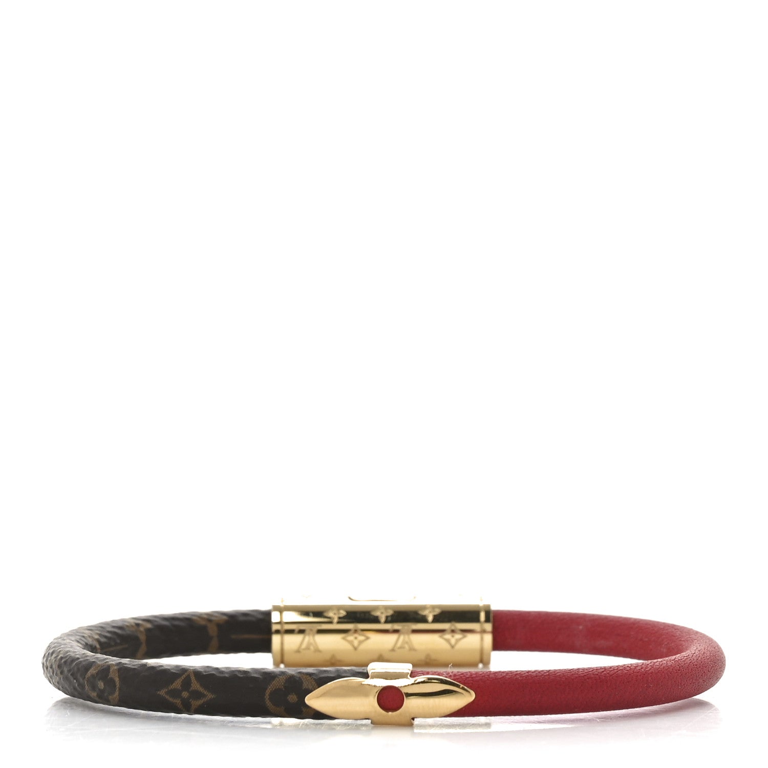 Louis Vuitton Monogram Daily Confidential Bracelet 17 Red 1758031 