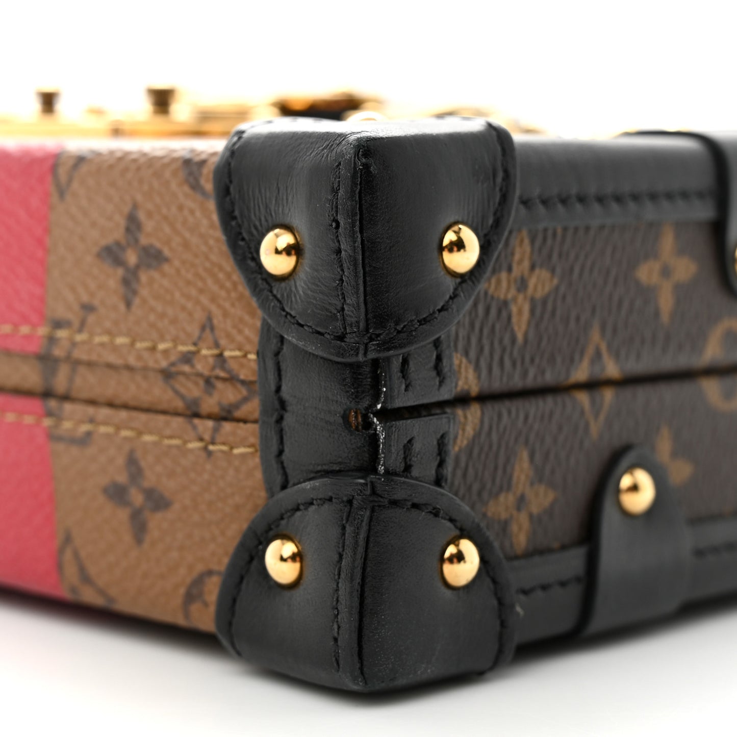 Reverse Monogram Kabuki Petite Malle Black