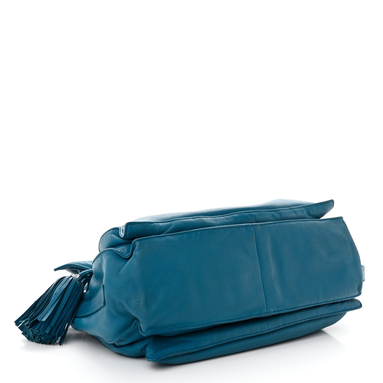 Loewe Calfskin Flamenco Shoulder Bag Turquoise 4 of 13