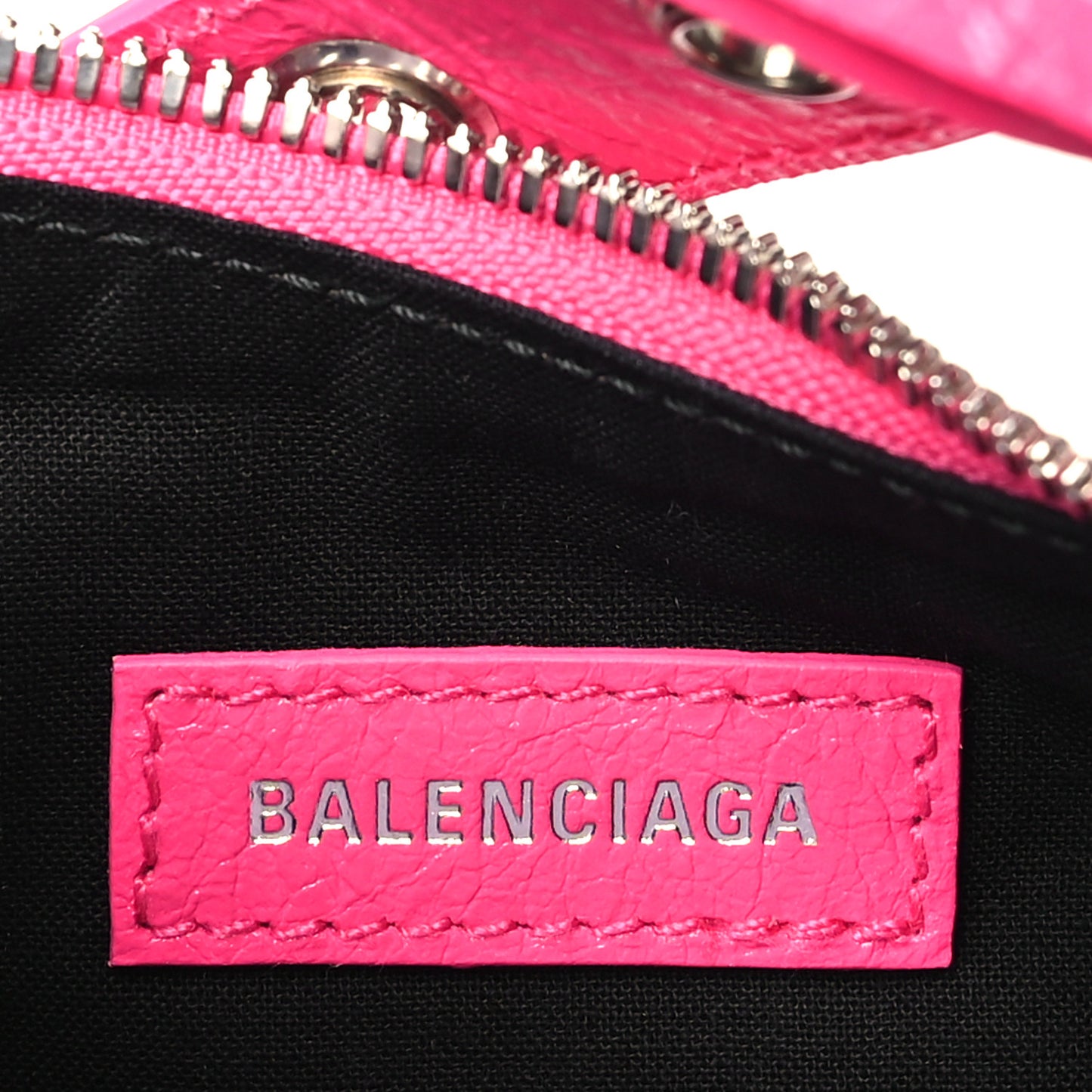 Agneau Arena Le Cagole Shoulder Bag XS Fluo Pink