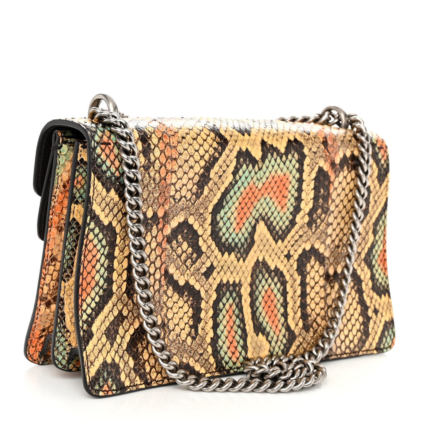 Snakeskin Small Dionysus Shoulder Bag Multicolor