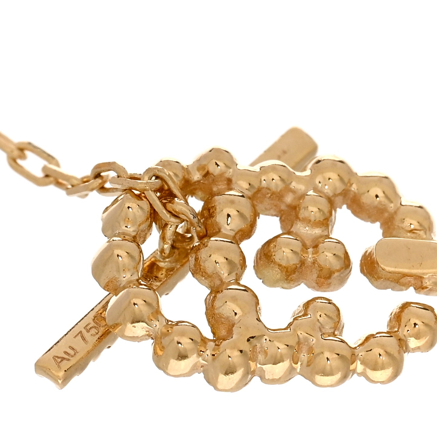 18K Yellow Gold Diamond GG Running Toggle Bracelet