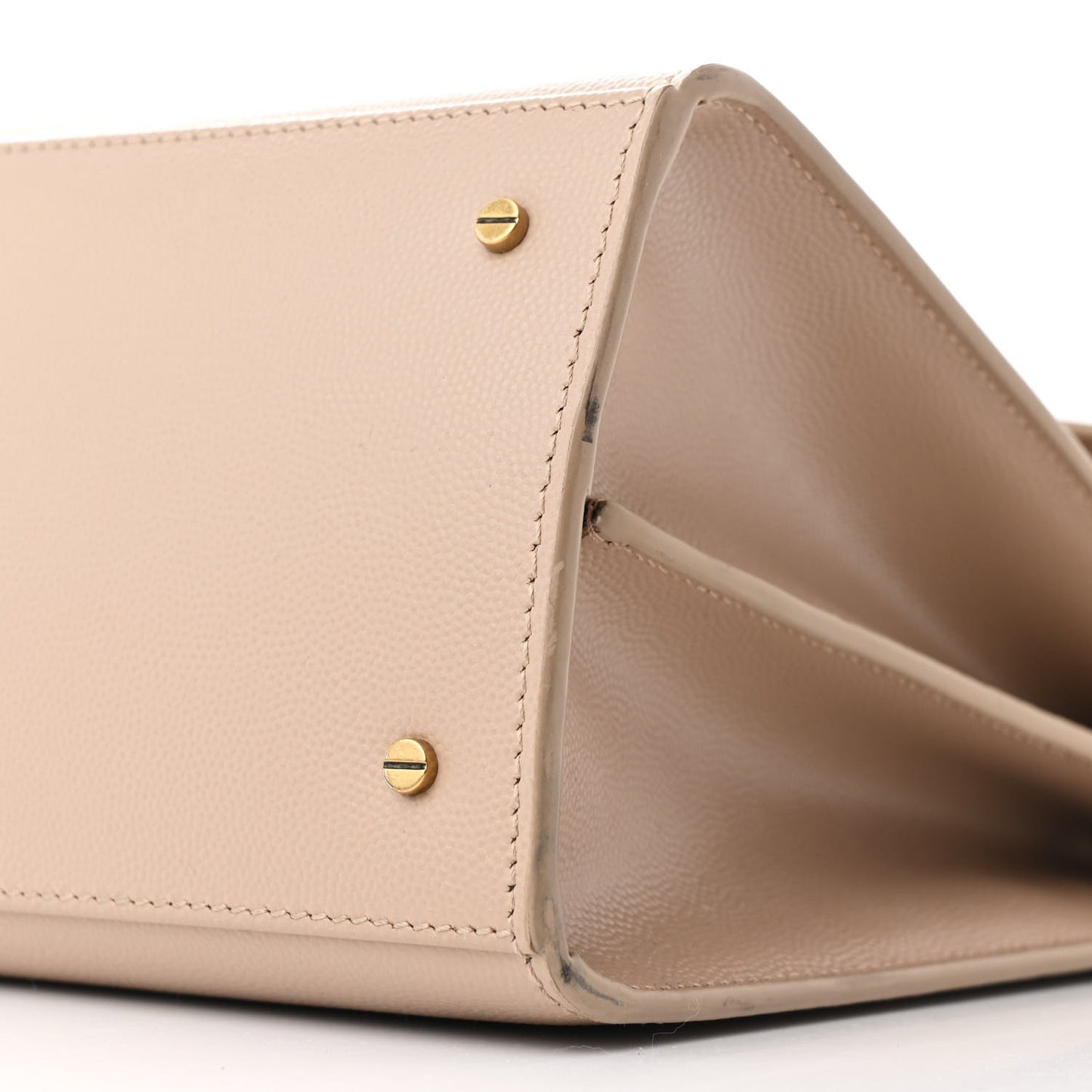 Grain de Poudre Medium Classic Monogram Cassandra Top Handle Dark Beige