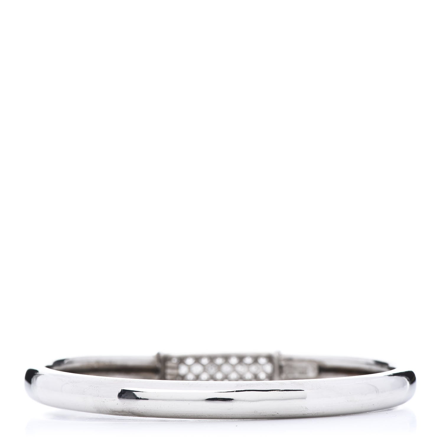 Van Cleef & Arpels 18K White Gold Diamond Philippine Bangle Bracelet 3 of 7