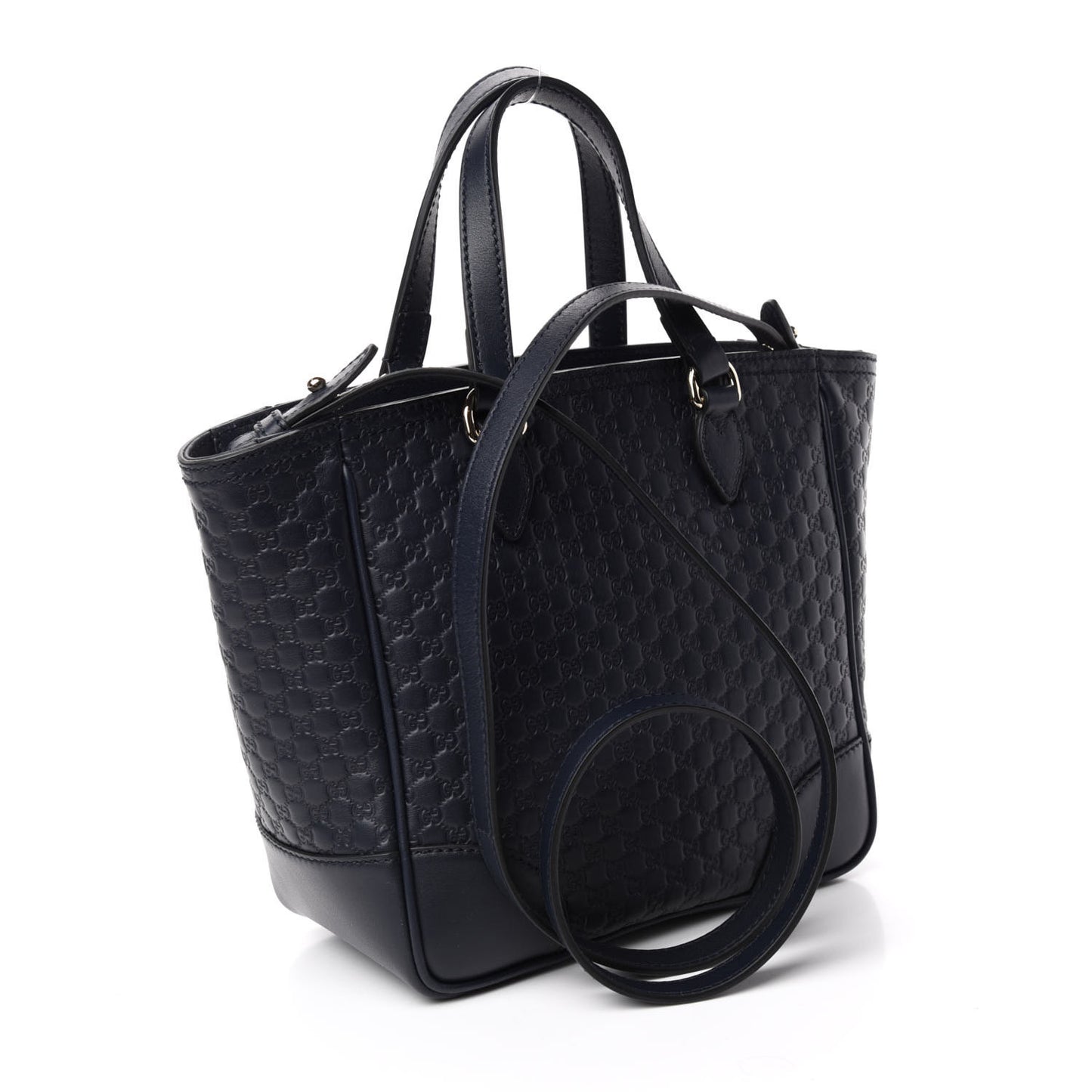 Microguccissima Small Bree Tote Navy