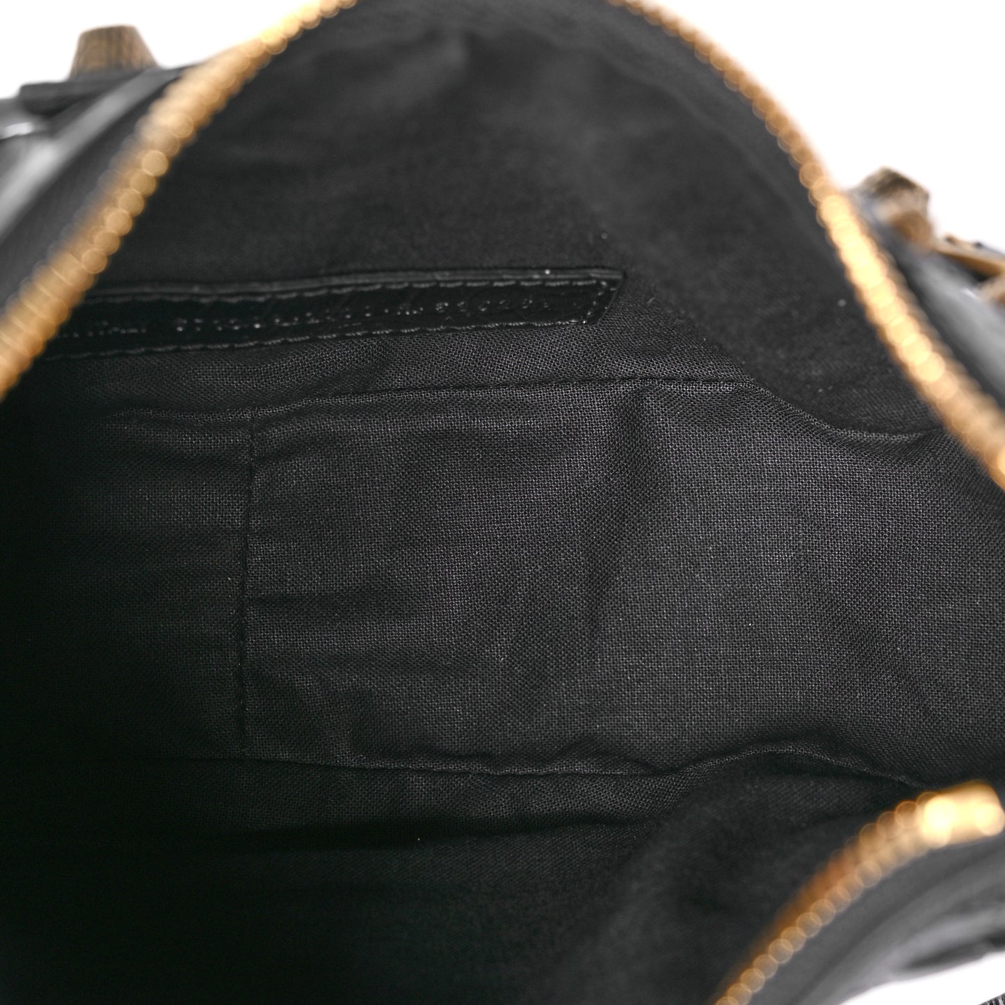 Extra Supple Calfskin Crocodile Embossed Le Cagole Shoulder Bag XS Black