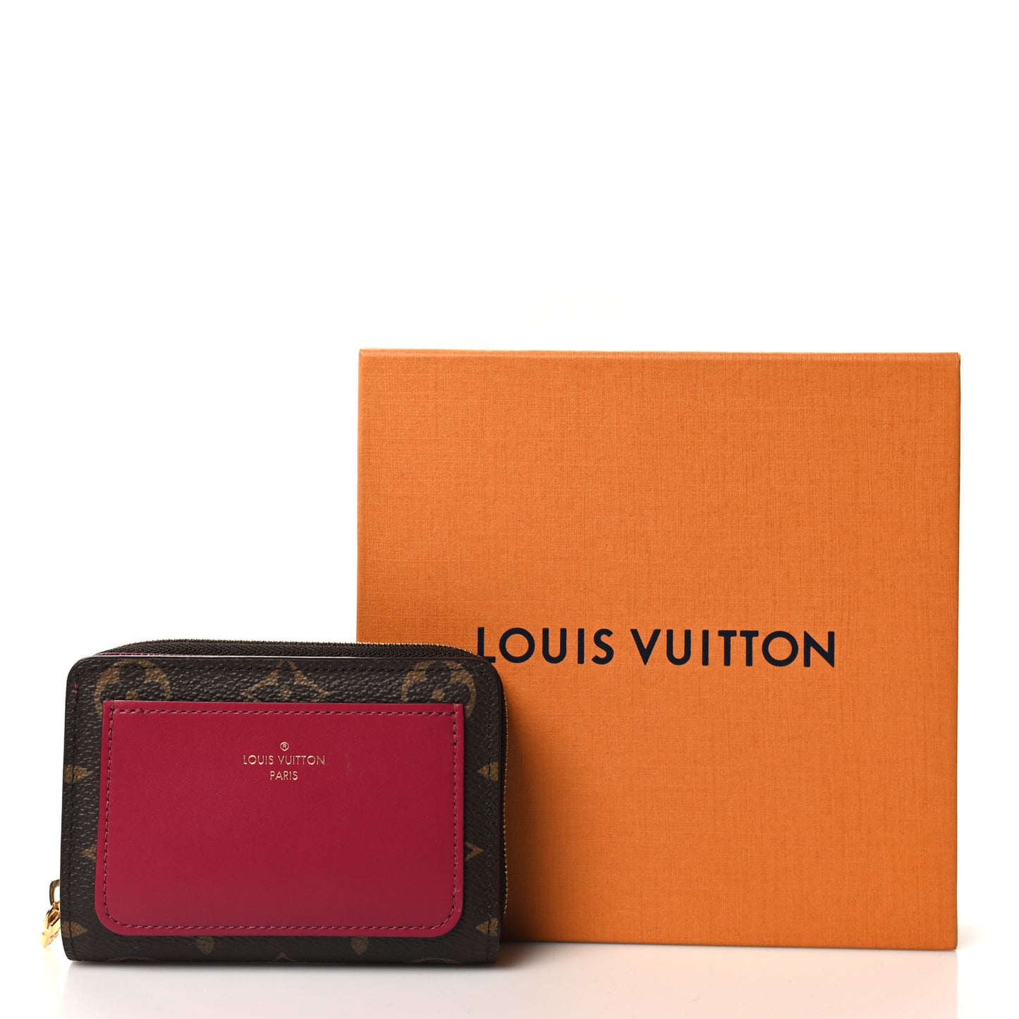 Monogram Lou Zippy Compact Wallet Red