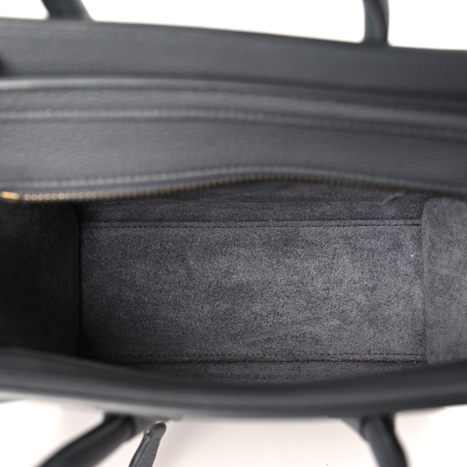 Celine Baby Drummed Calfskin Nano Luggage Kohl 5 of 10
