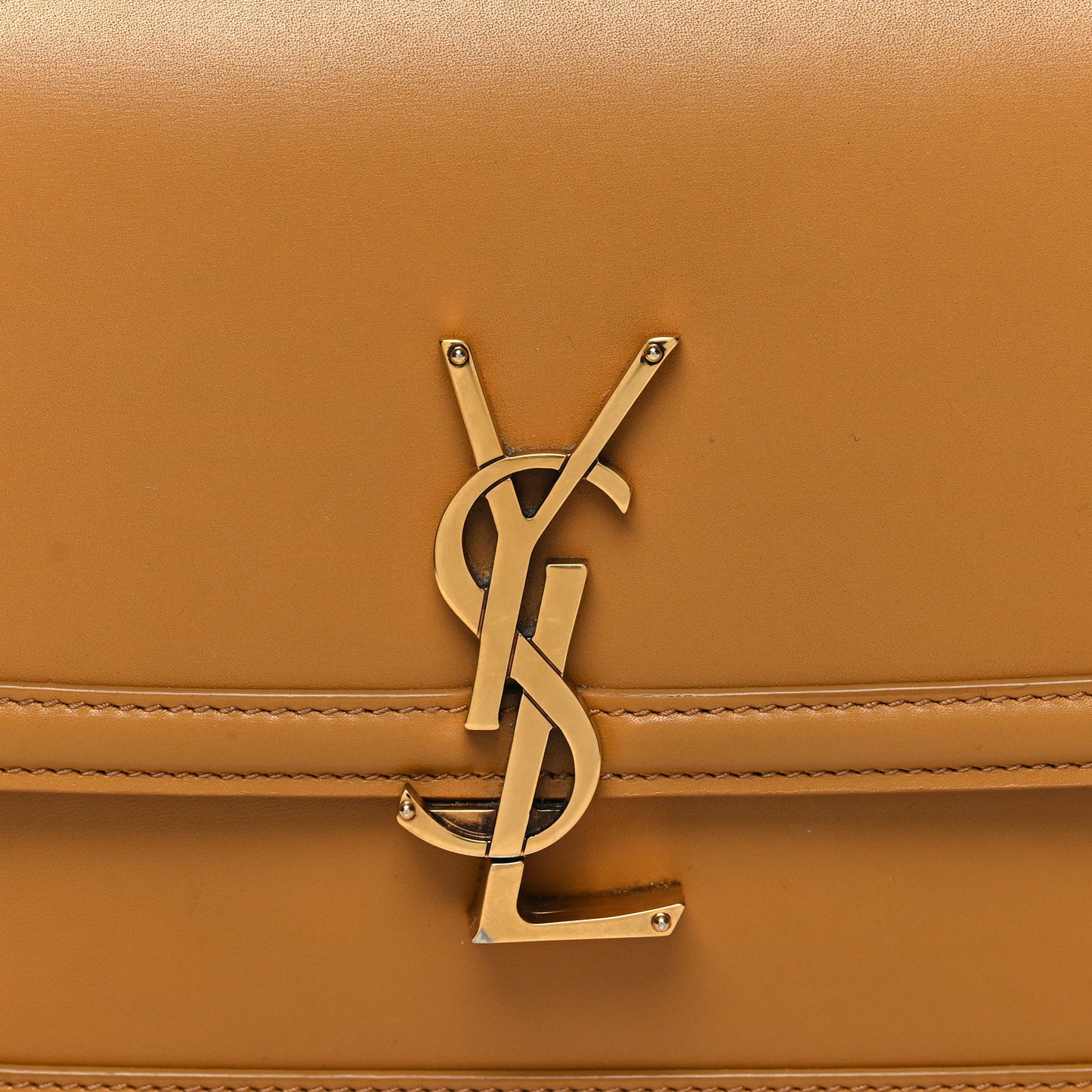 Box Calfskin Monogram Medium Solferino Satchel Mustard