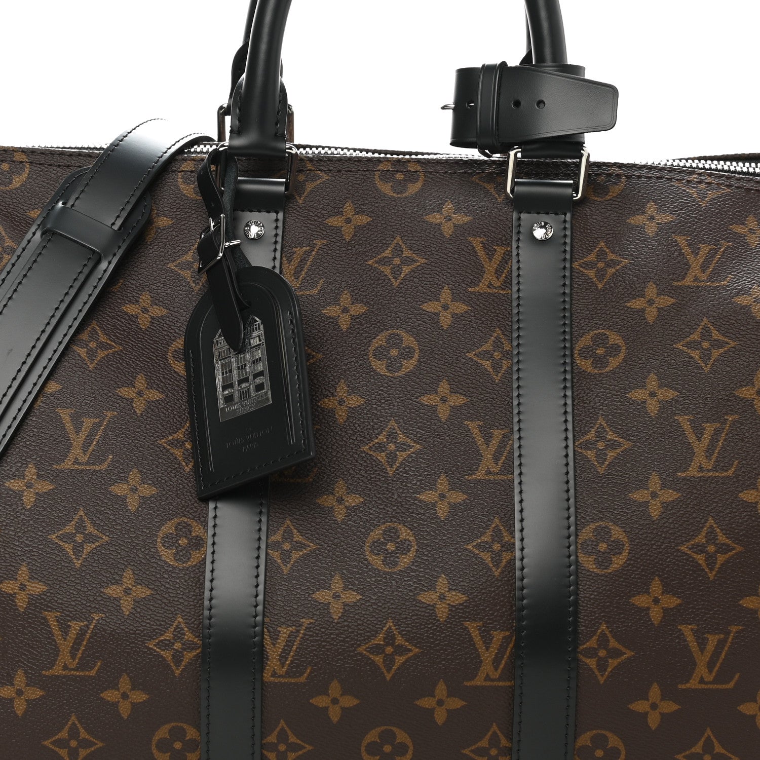 Louis Vuitton Monogram Macassar Keepall Bandouliere 45 7 of 9
