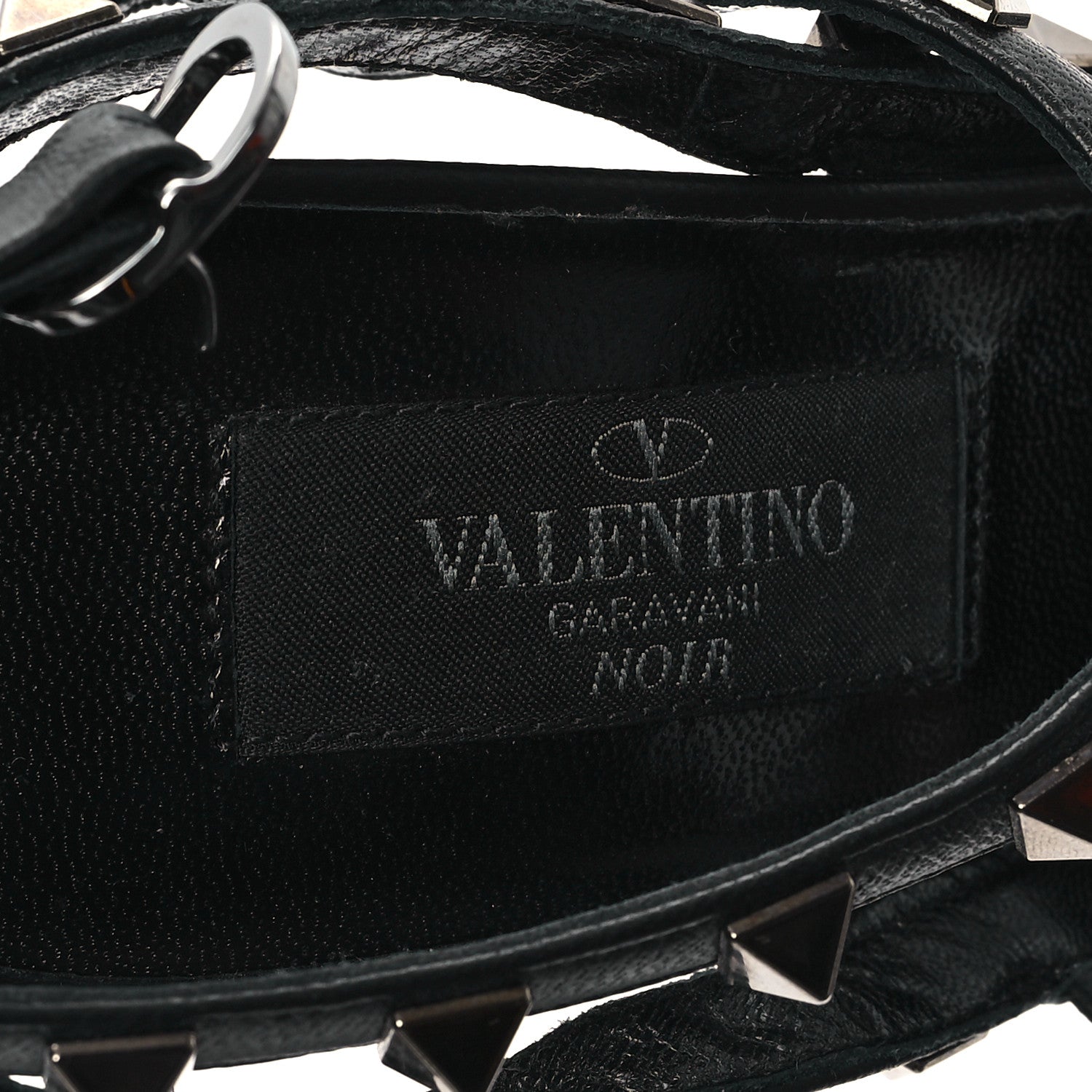 Valentino Garavani Calfskin Nappa Rockstud Ankle Strap 100mm Pumps 36.5 Black 8 of 9