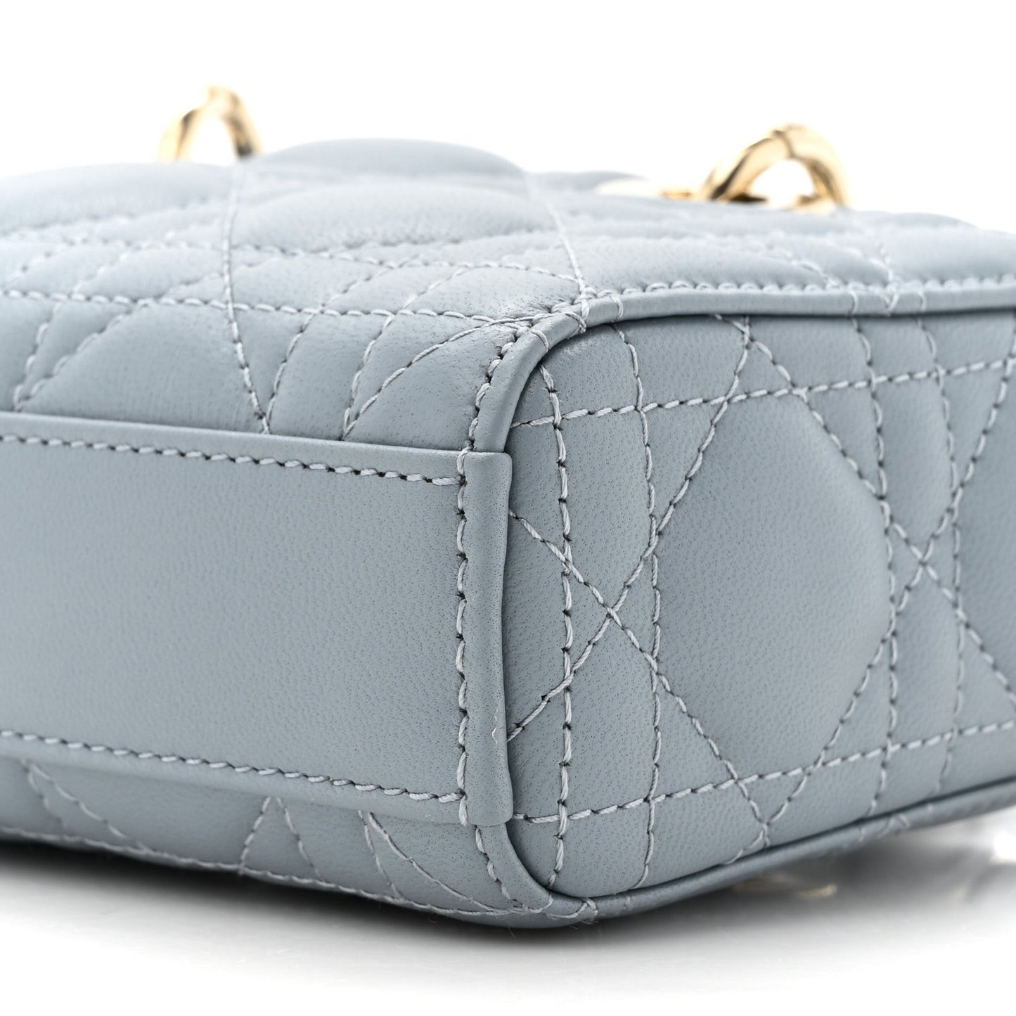 Lambskin Cannage Micro Lady D-Joy Cloud Blue