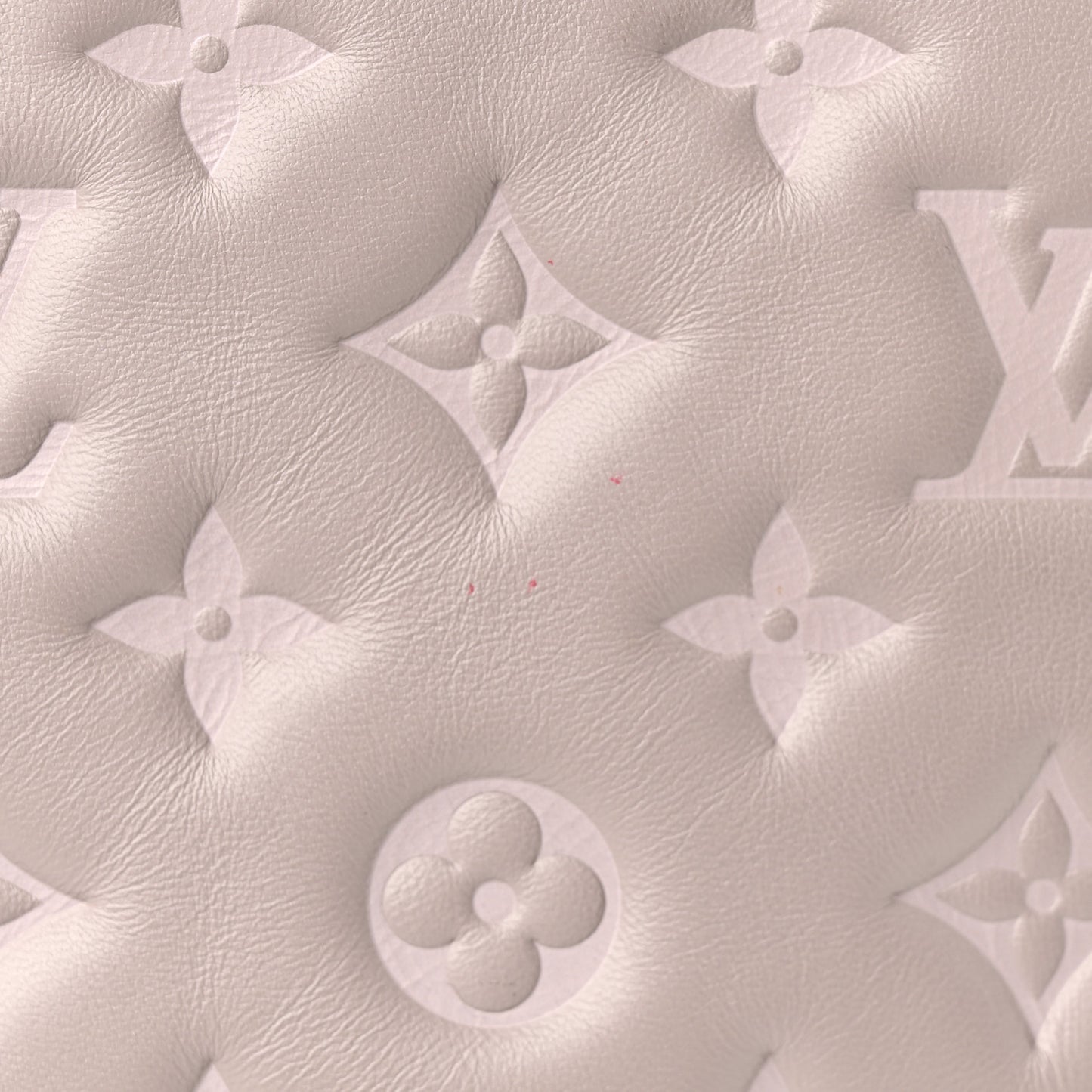 Lambskin Embossed Monogram Coussin MM Grey