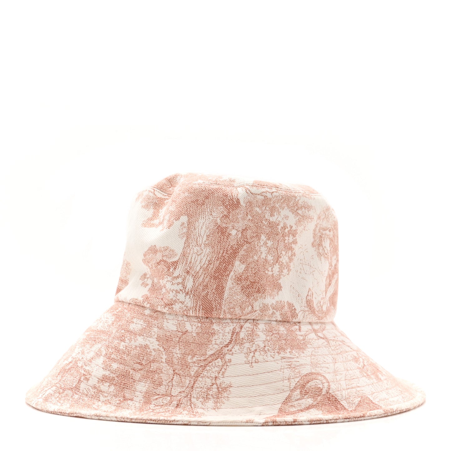 Cotton Dioriviera Toile De Jouy Bob Brim Bucket Hat 57 Rose