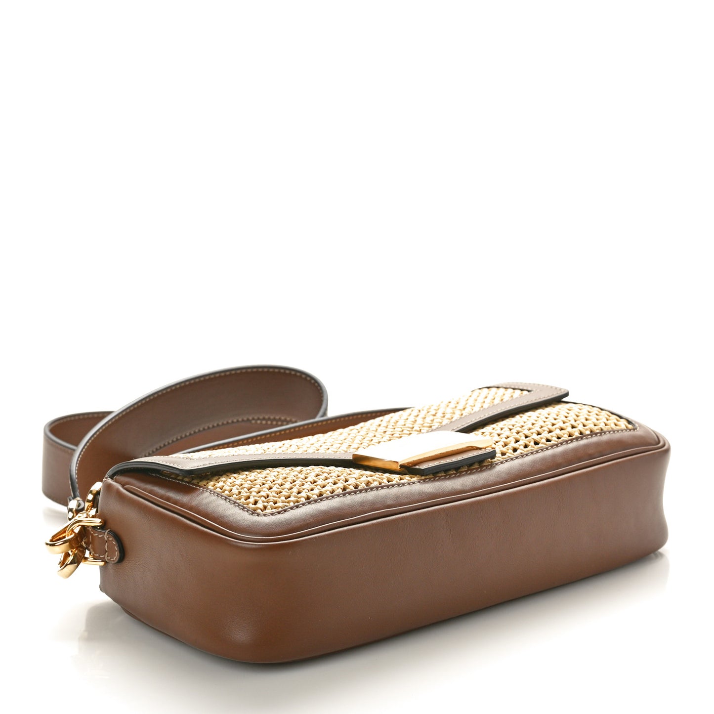 Macrame Crochet Baguette Natural Gianduia