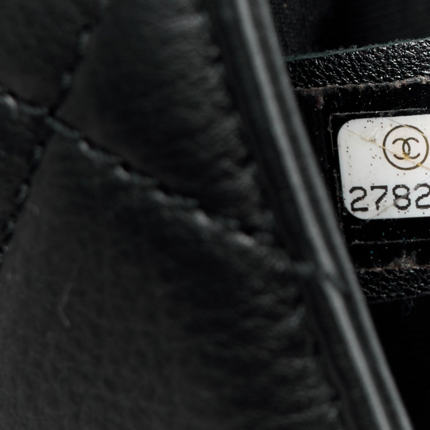 Calfskin Quilted Metal Top Handle Envelope Flap Black