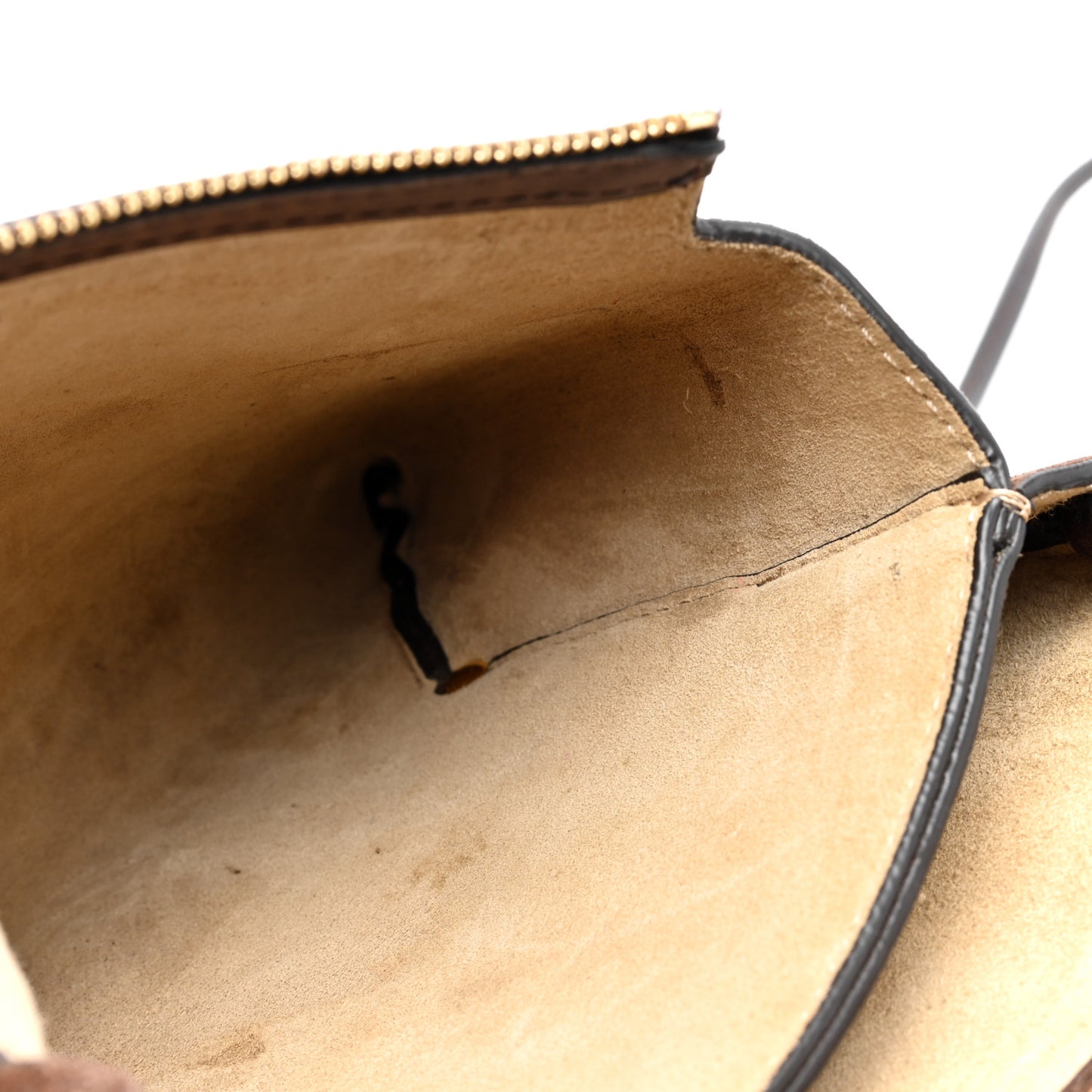 Suede Calfskin Mini Nu Twin Bag Mocha