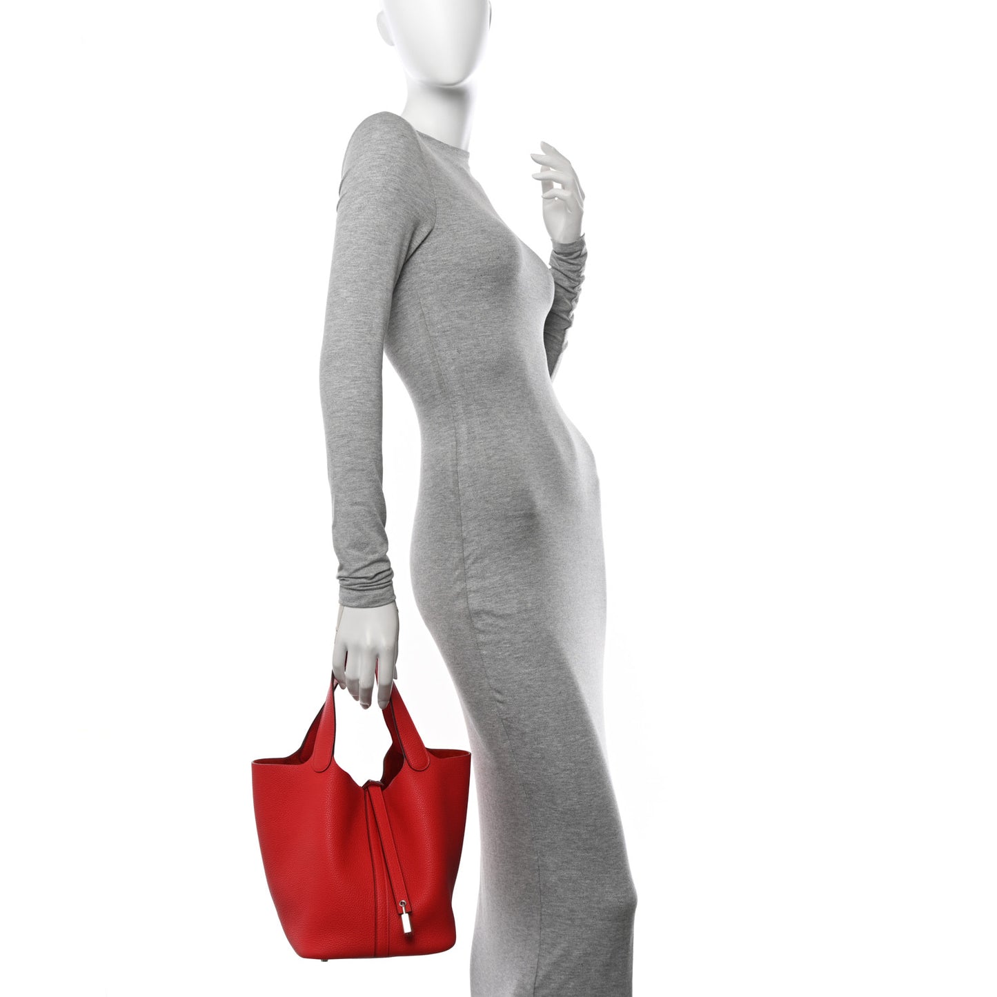 Taurillon Clemence Picotin Lock 22 MM Rouge De Coeur