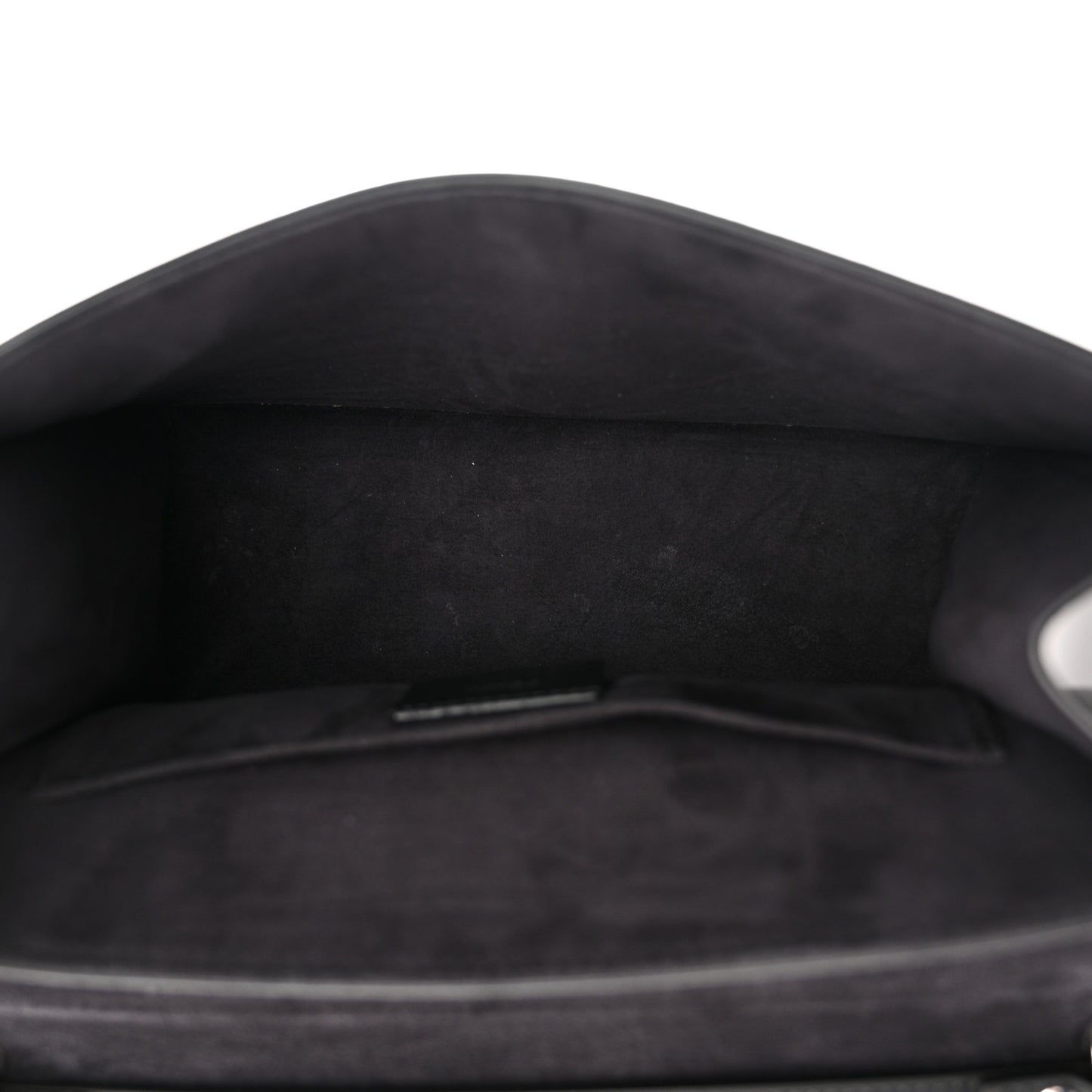 Vitello Century Velvet F is Fendi FF Kan I Shoulder Bag Black Tobacco