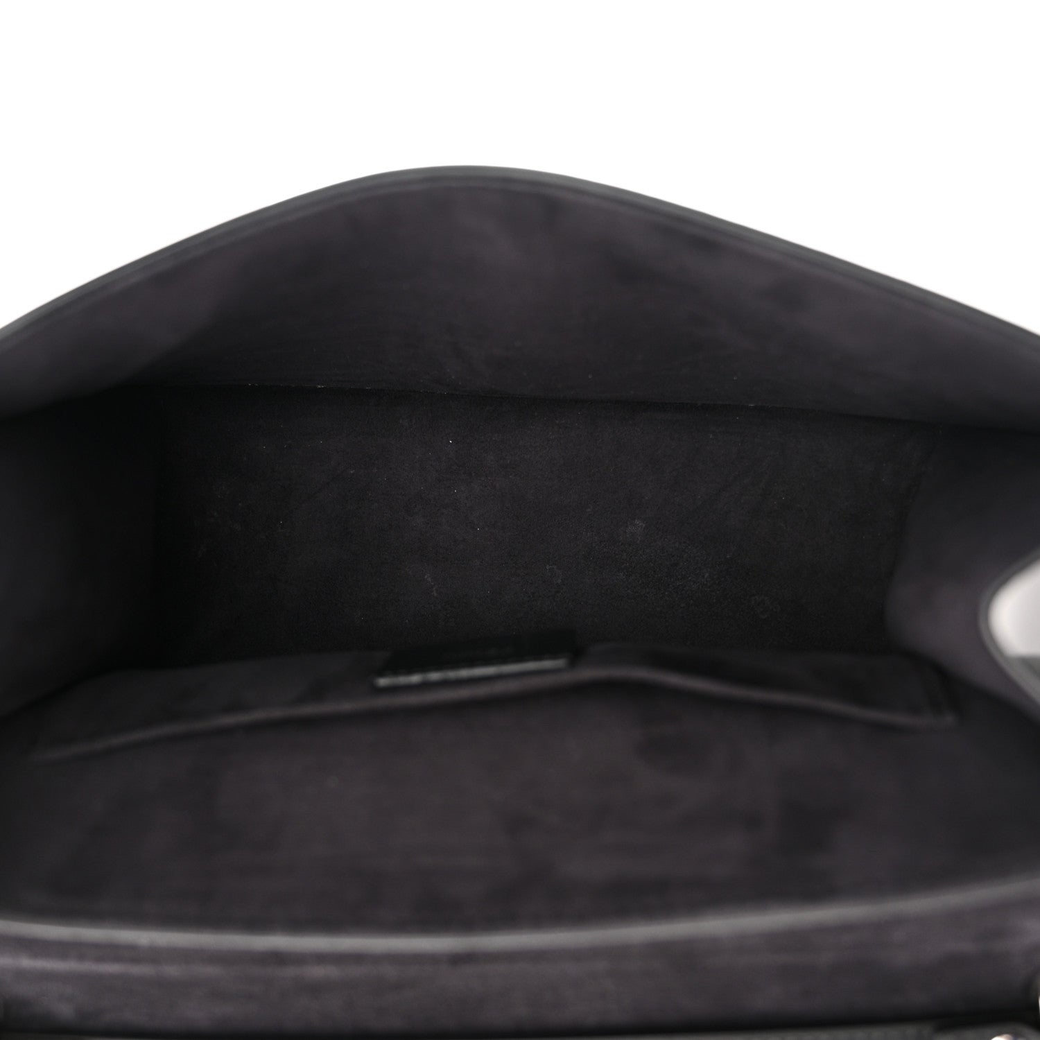 Fendi Vitello Century Velvet F is Fendi FF Kan I Shoulder Bag Black Tobacco 5 of 11