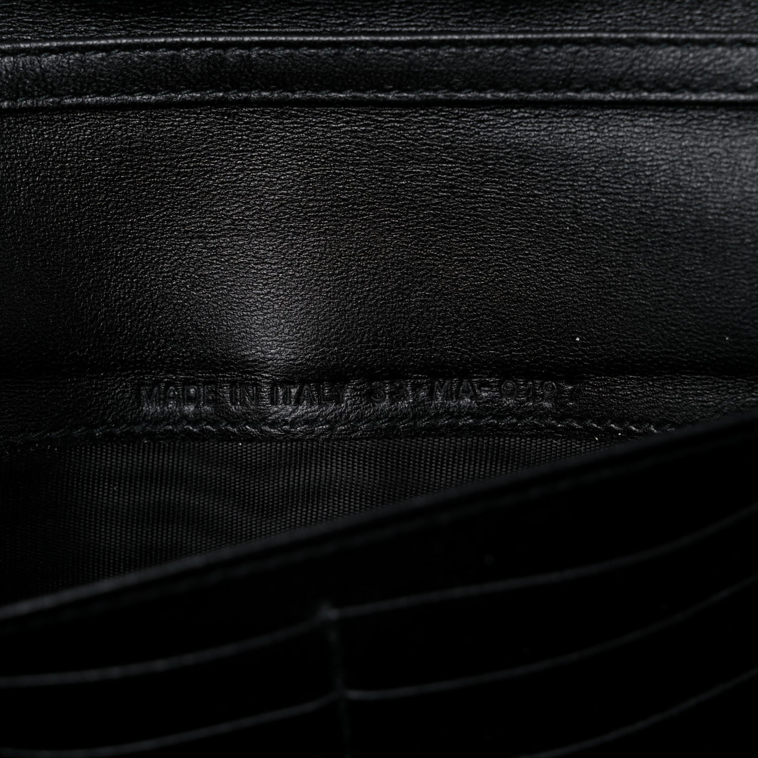 Christian Dior Lambskin Cannage Studded Dioraddict Wallet on Chain Black 7 of 13